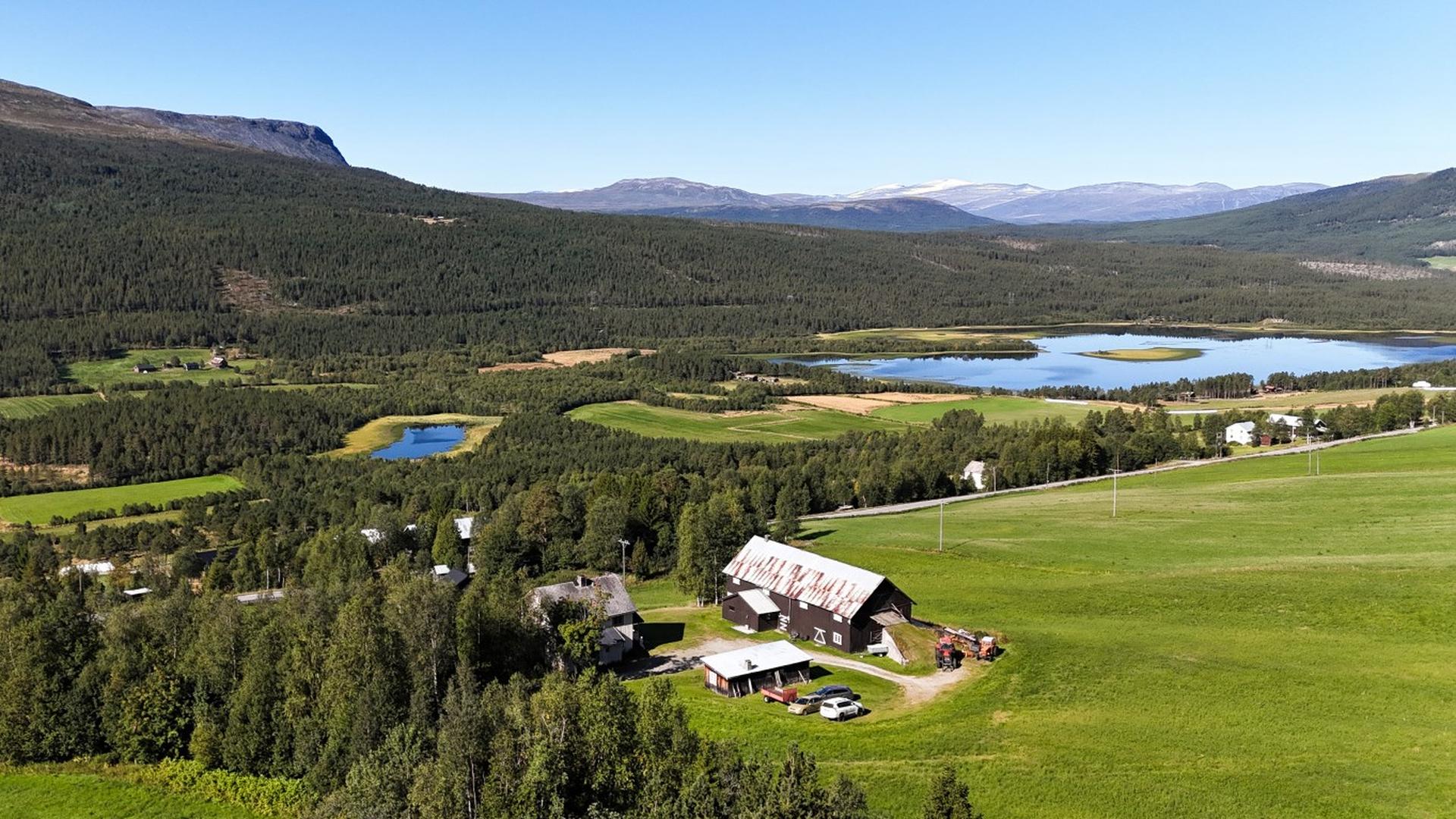 Eiendomsmegler 1 v/ Anders Øium presenterer landbrukseiendommen Søre Meringsdalen! (Foto: Anne M. Steine / FoTobben AS)  . Bilde nummer 1 av 3
