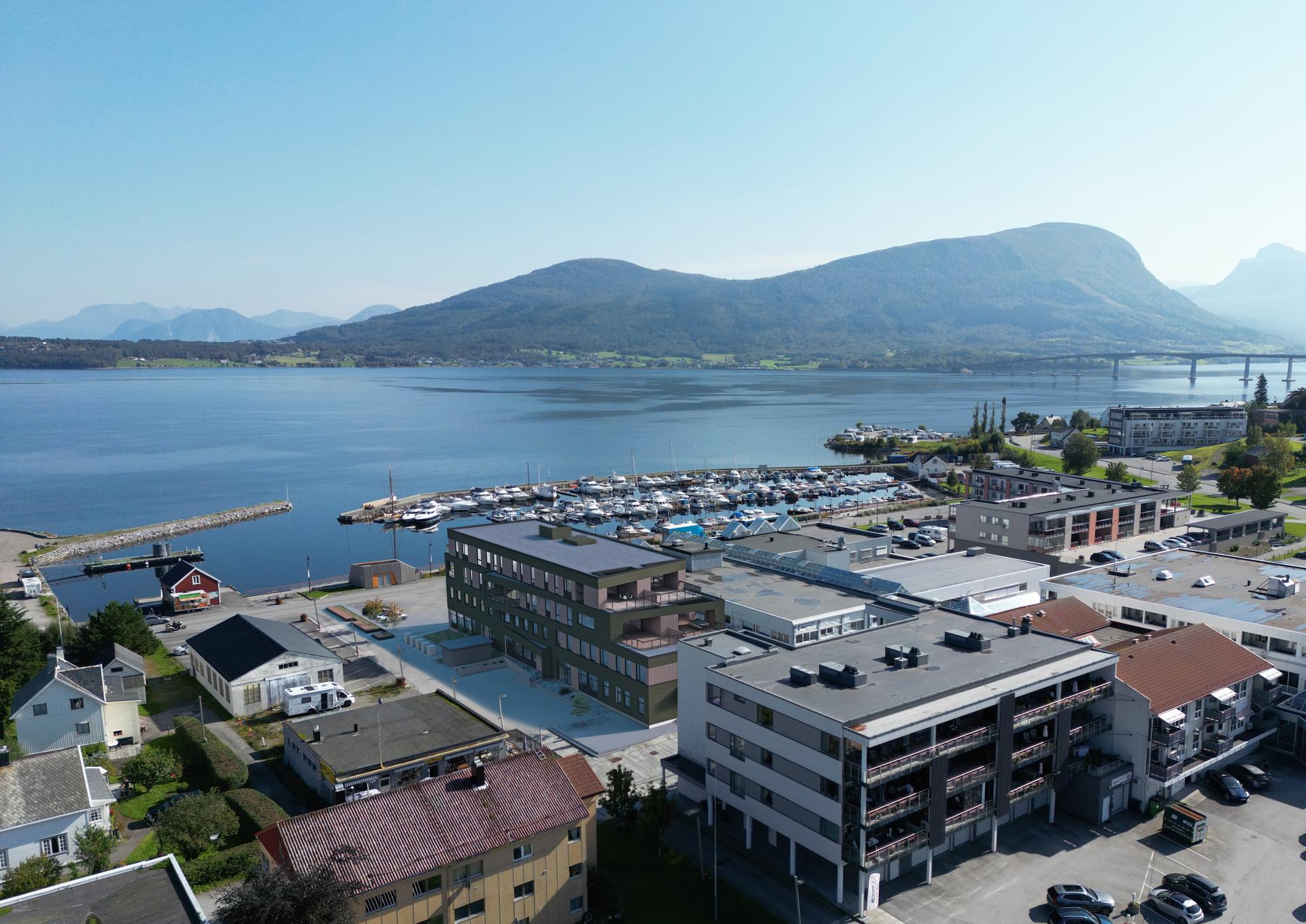 Flotte, moderne leiligheter midt i Vestnes sentrum. Bilde nummer 2 av 3