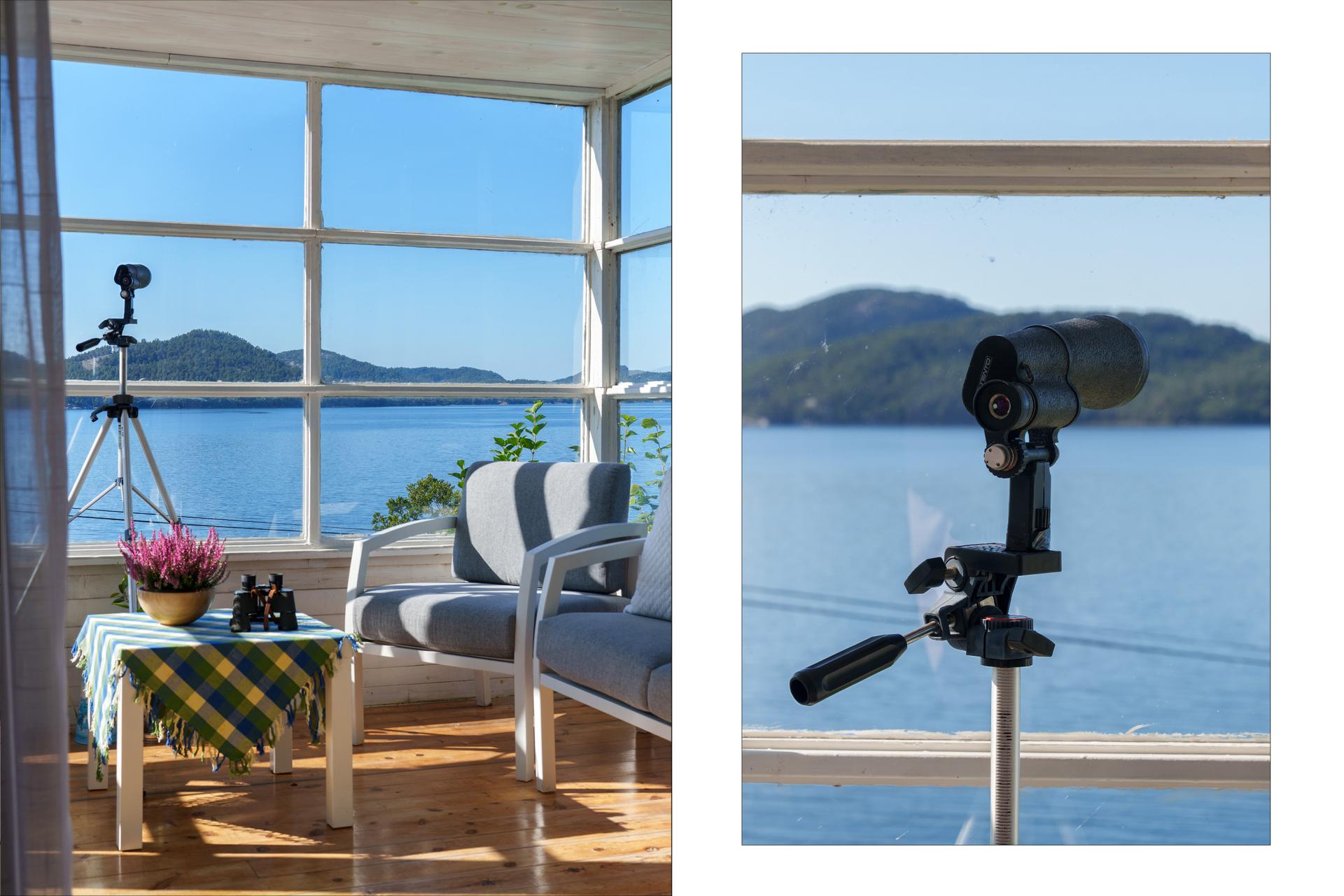 Fra stuen er det utgang til en innglasset balkong, bygget i ca. 2016.. Bilde nummer 3 av 3
