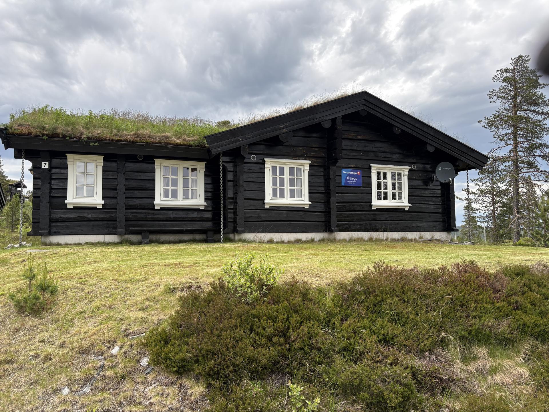En solid laftehytte med attraktiv beliggenhet. (selgers private bilde) . Bilde nummer 3 av 3