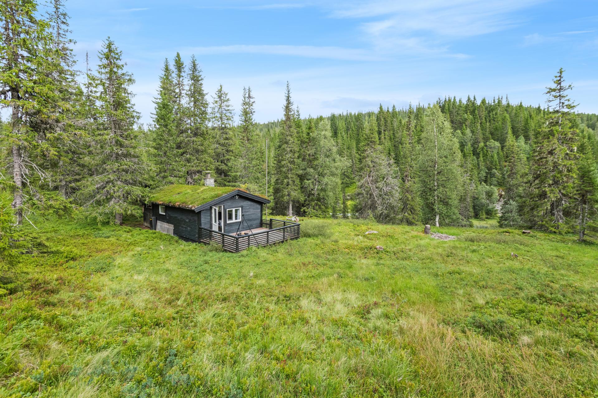 Hytte beliggende fint til i Heståsdalen. Hytta ligger fint til i naturskjønne omgivelser og ligger lunt i terrenget. . Bilde nummer 2 av 3