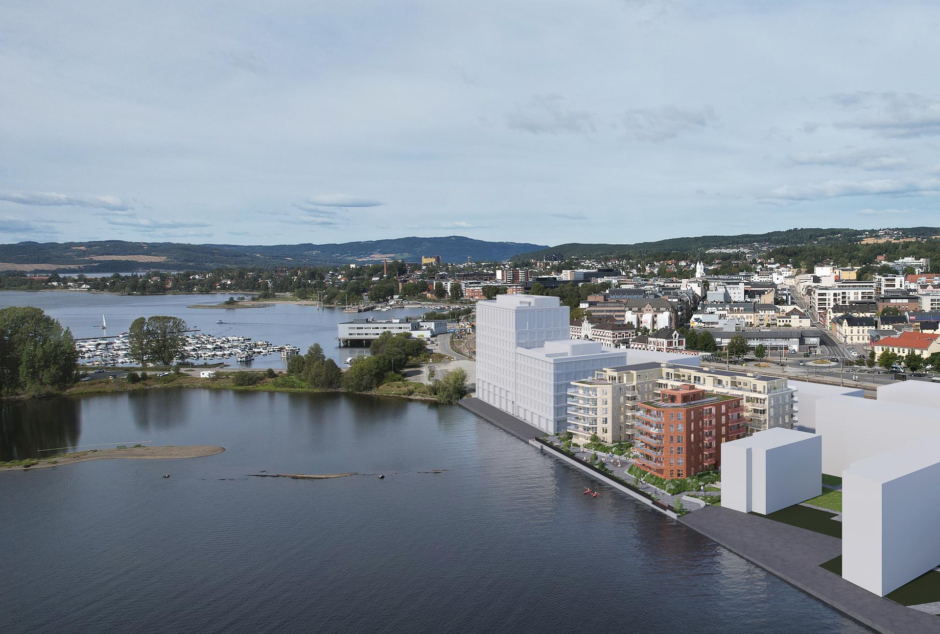 Veslemjøsa - Det nye området mellom Tjuvholmen og Espern. Illustrasjon, avvik vil forekomme.. Bilde nummer 3 av 3
