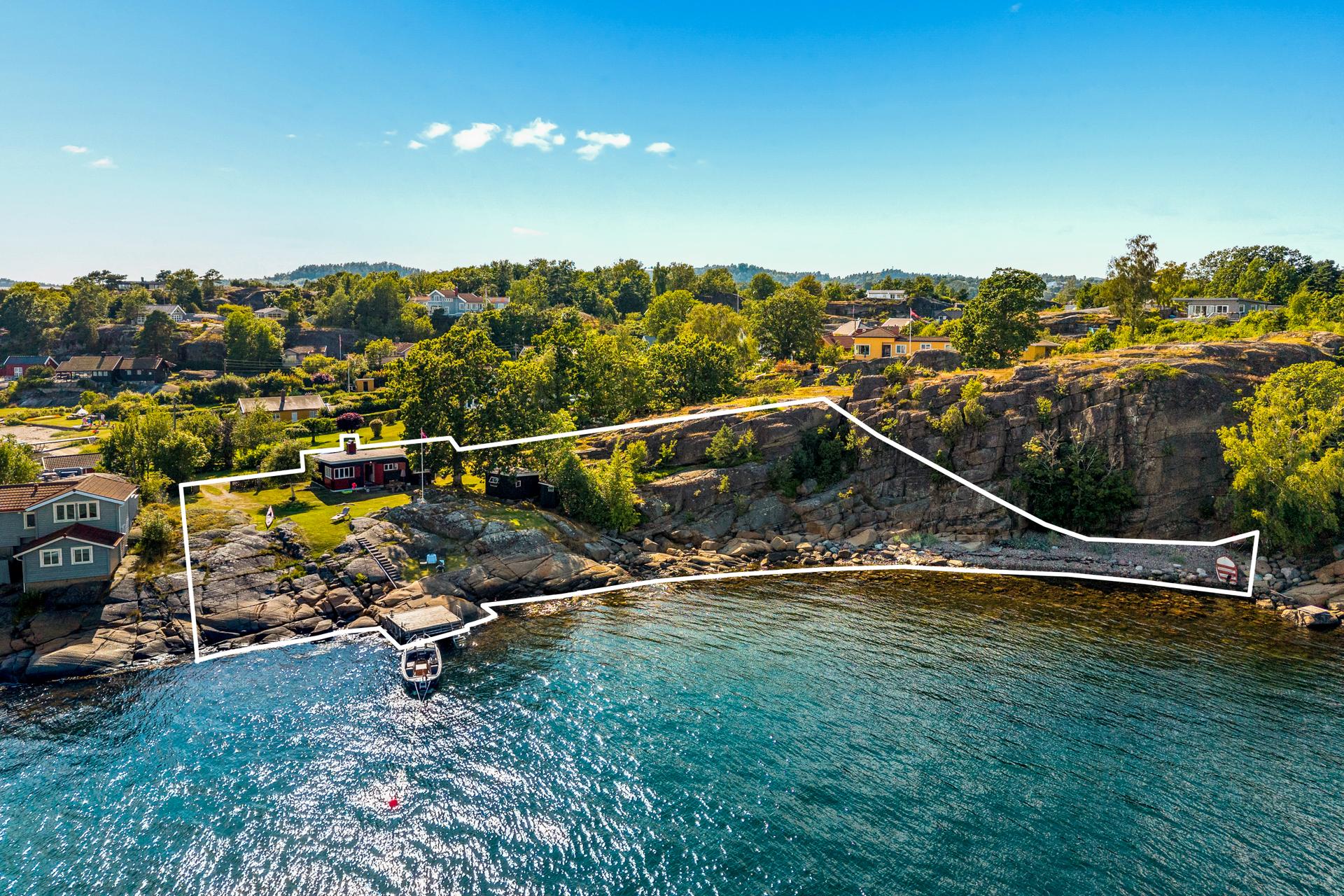 Velkommen til Hagaløkka 122! Illustrativ tomtegrense. Foto: Karl Filip Kronstad. Bilde nummer 1 av 3