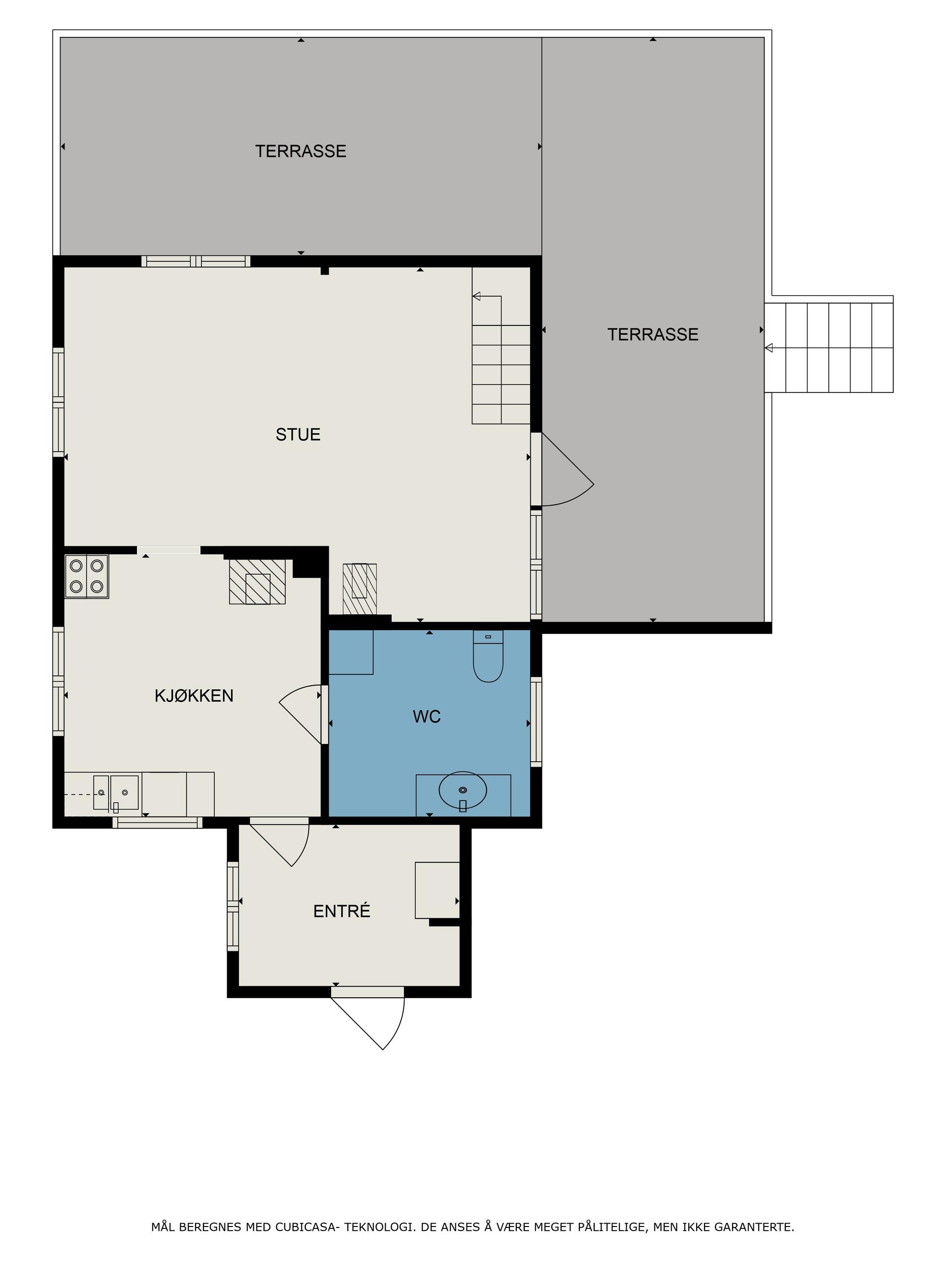 Plantegning 1. etasje. Bilde nummer 3 av 3