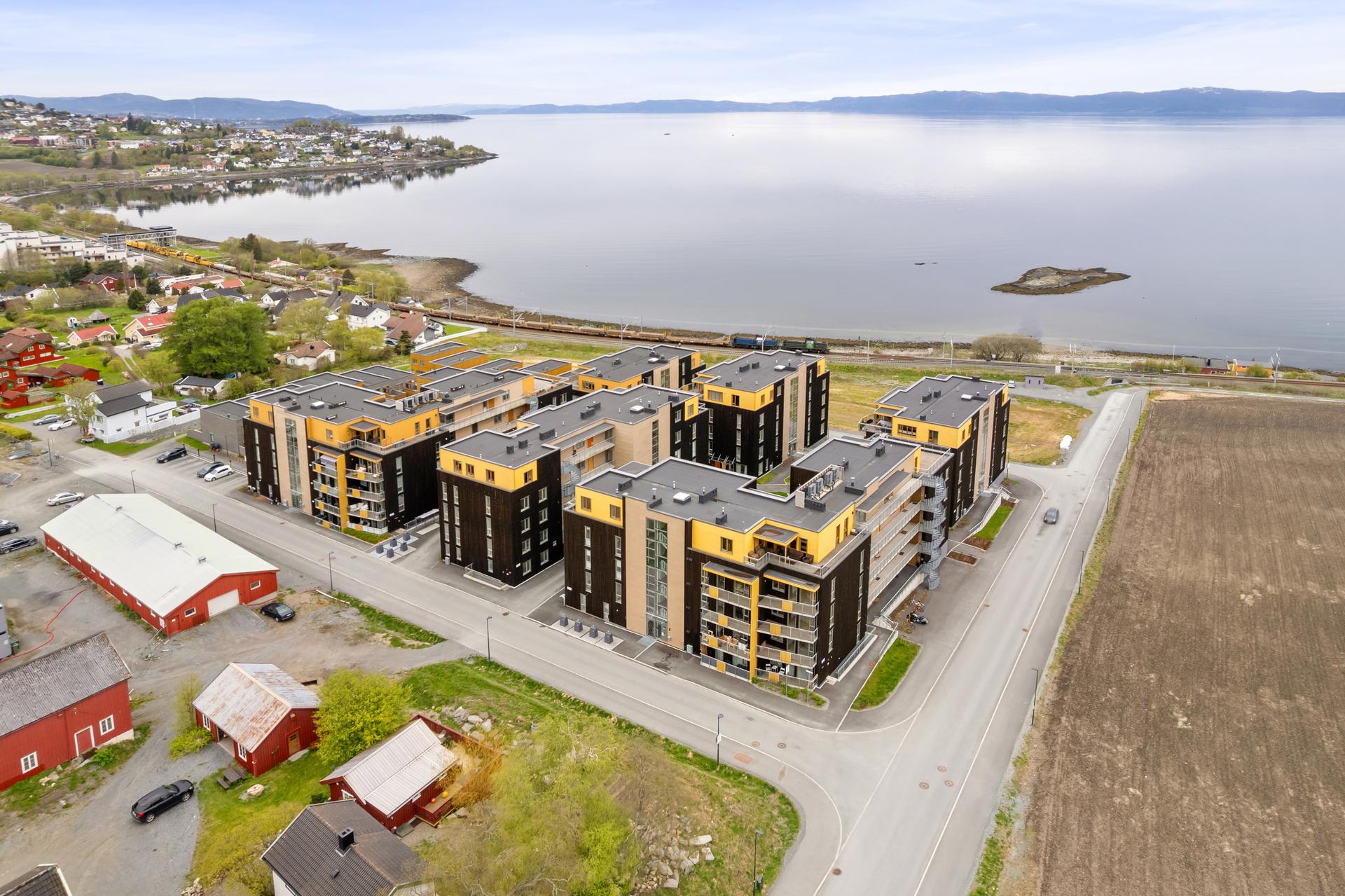 På Vikhammerstrand har man en upåklagelig utsikt mot fjorden. Bilde nummer 2 av 3
