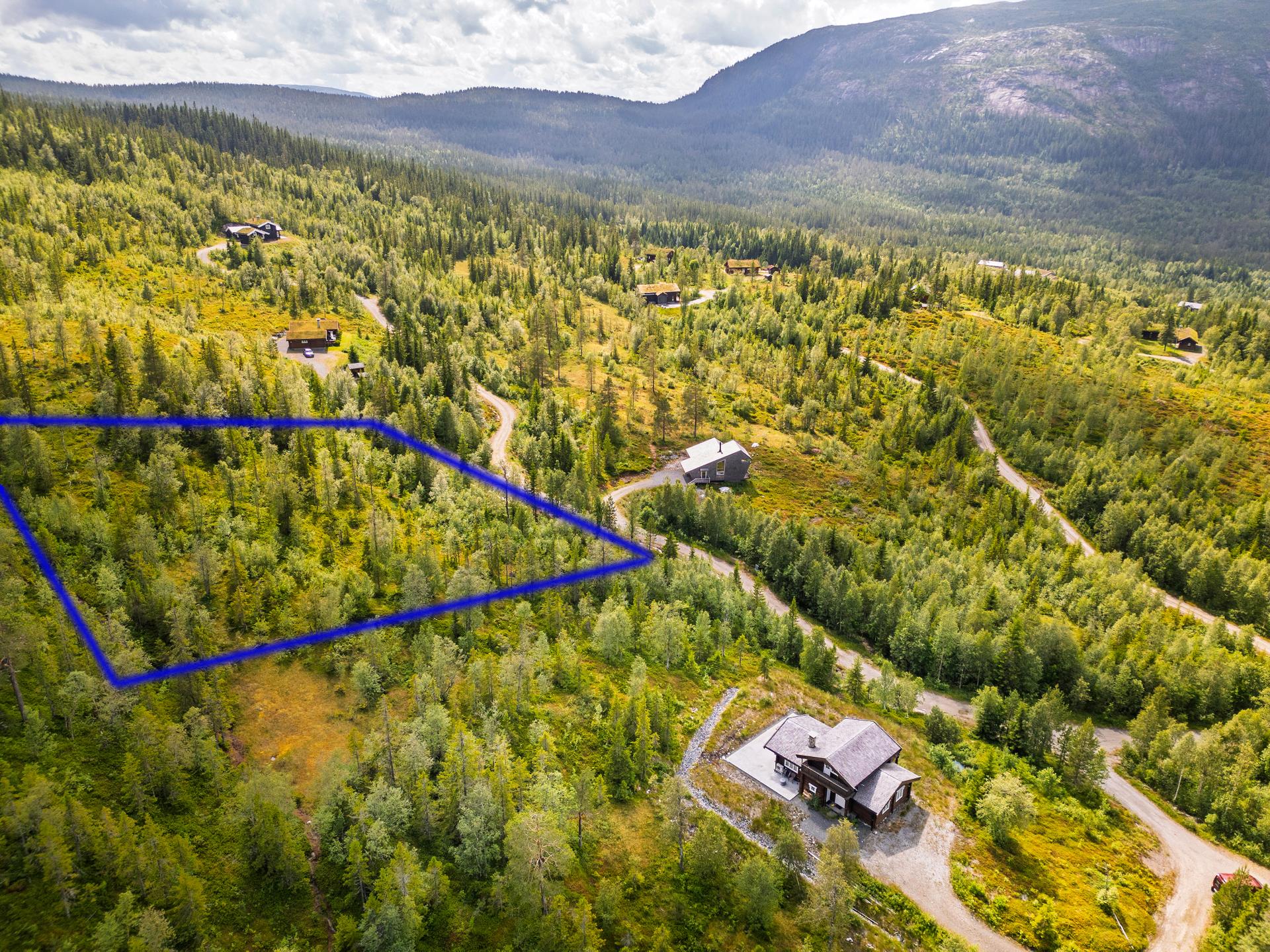 Illustrert tomtegrense, avvik må påregnes. . Bilde nummer 3 av 3