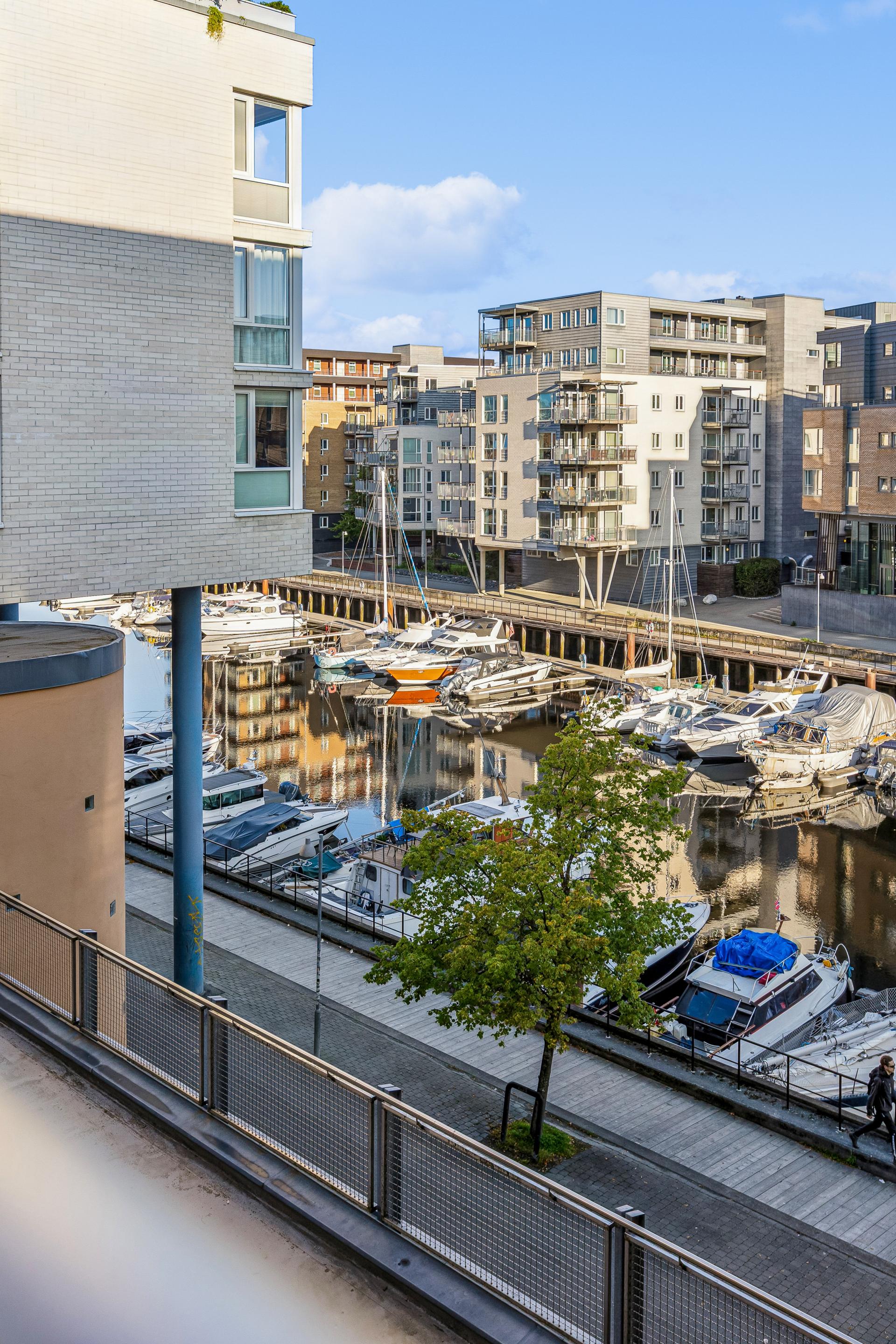 Solsiden er en moderne og meget populær bydel i Trondheim sentrum.. Bilde nummer 3 av 3