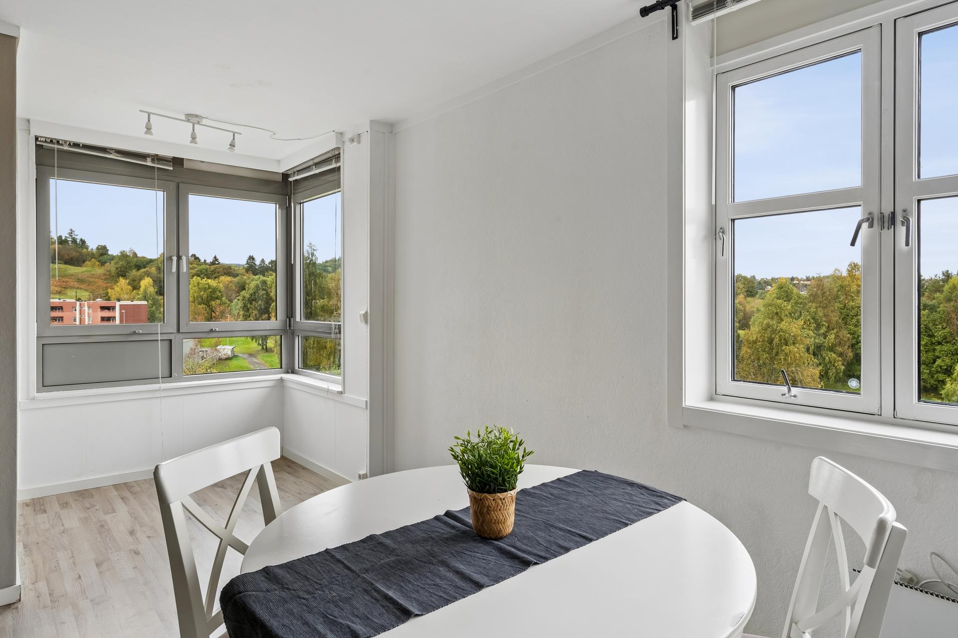 De store vindusflatene gir rikelig med naturlig lysinnslipp.. Bilde nummer 3 av 3