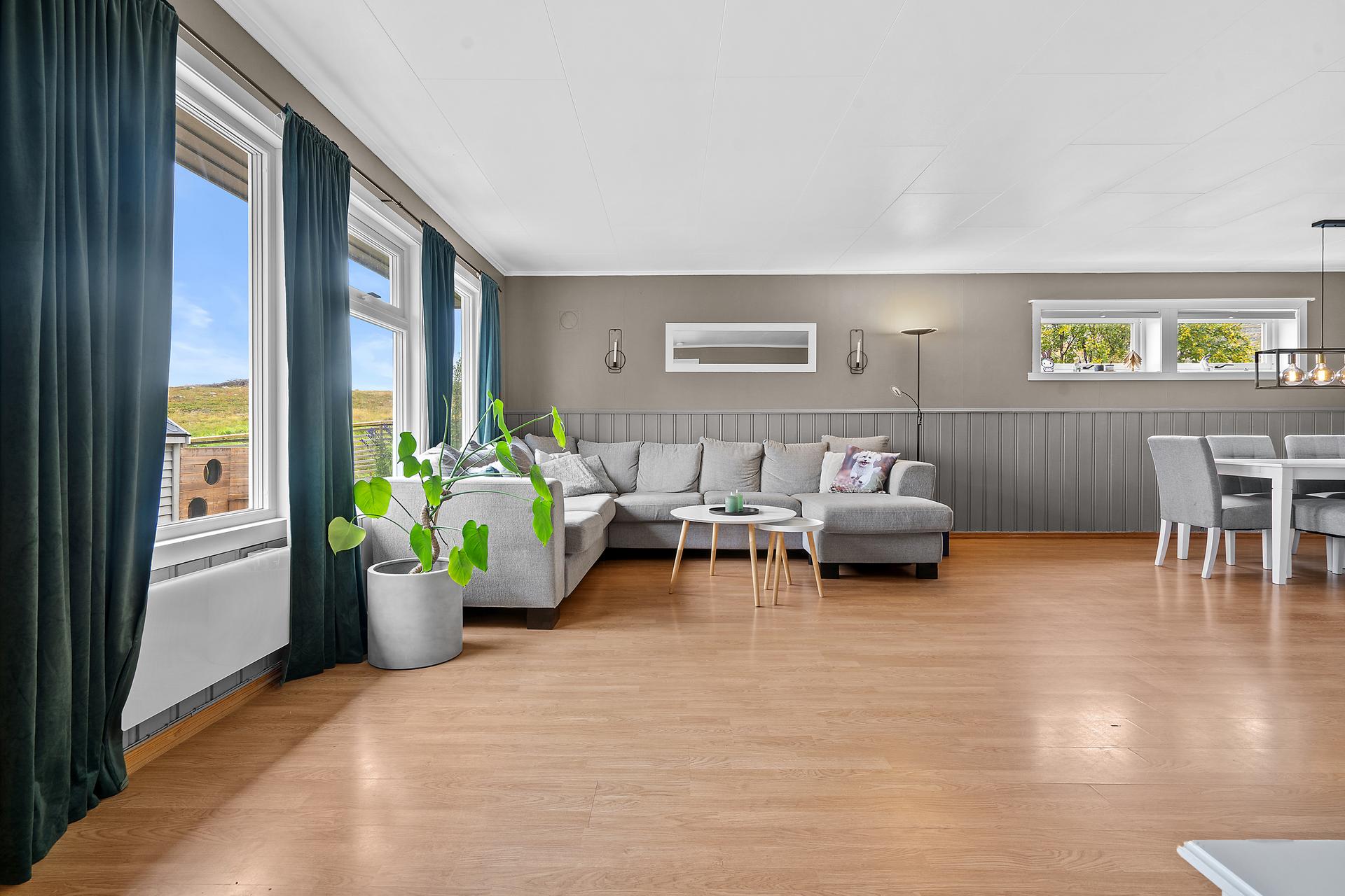 Romslig og familievennlig bolig med alt på ett plan.. Bilde nummer 2 av 3