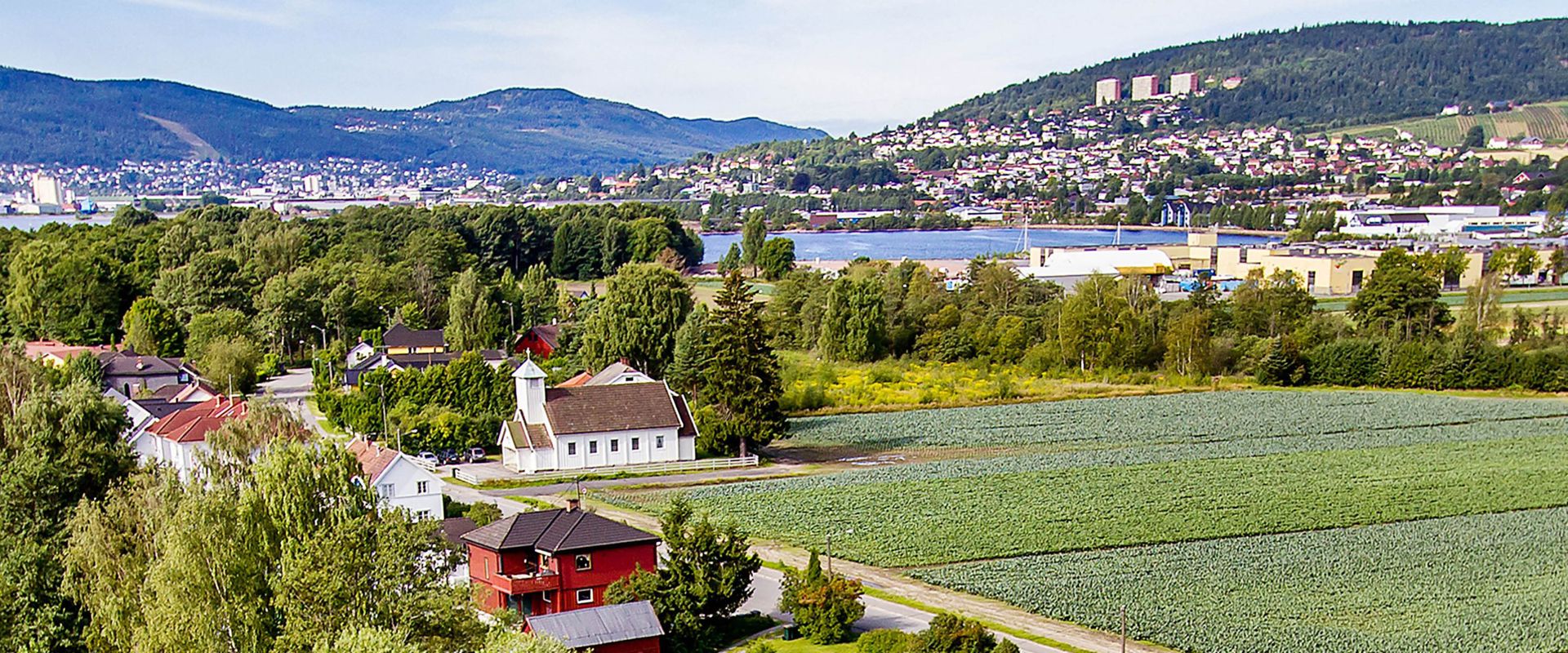 Bilde fra området rundt EiendomsMegler 1 Sør-Norge Lier
