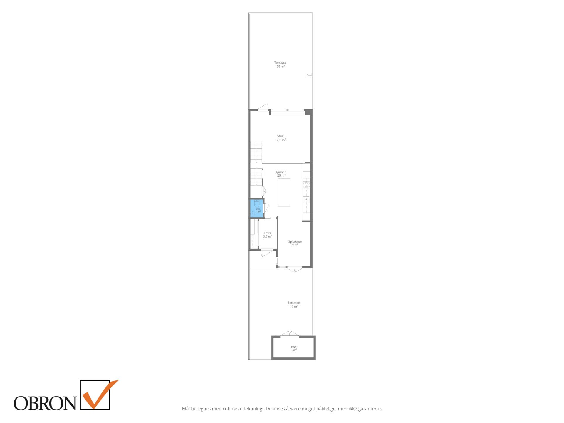 Planskisse 1. etasje. . Bilde nummer 3 av 3