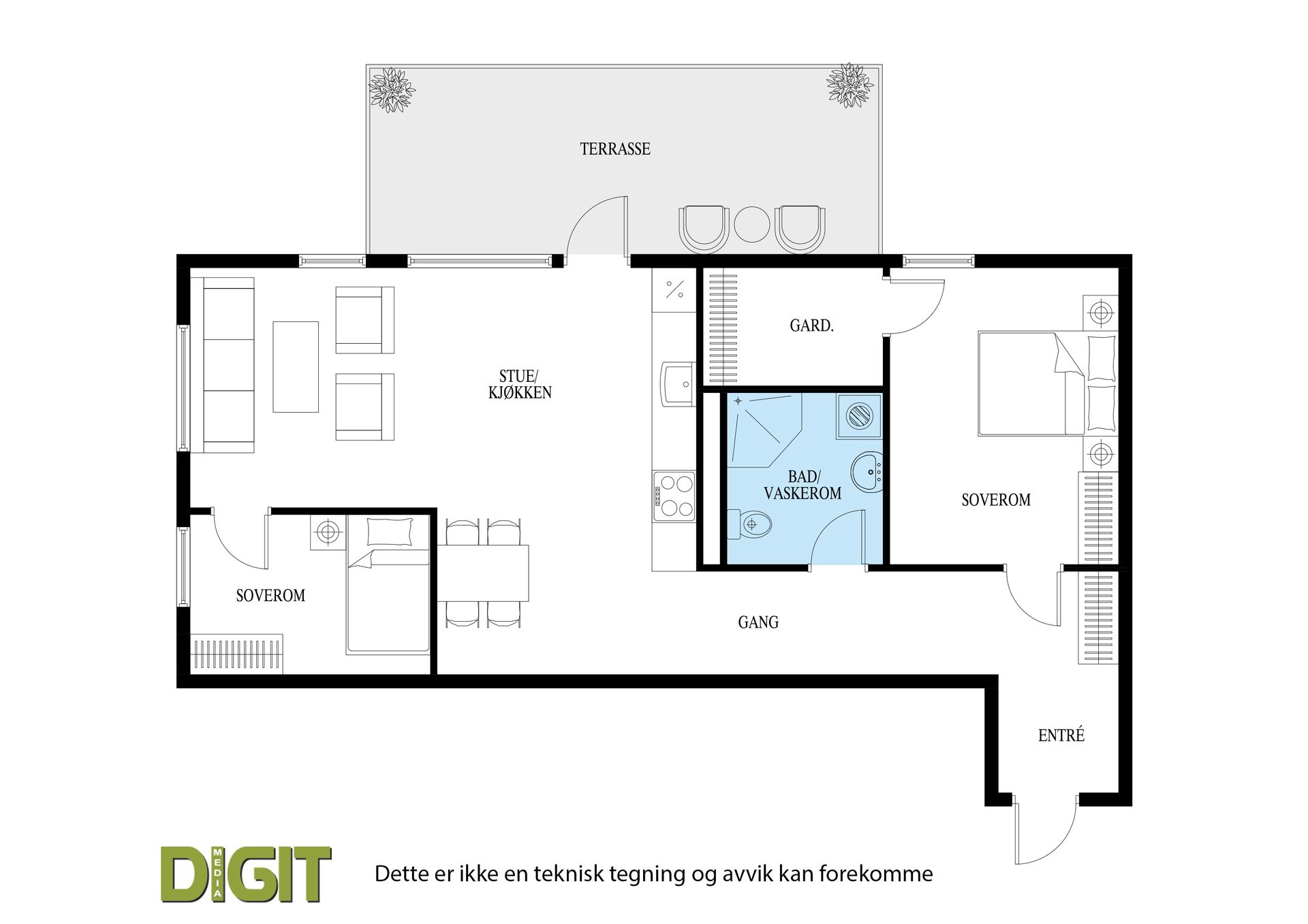 Plantegning.. Bilde nummer 3 av 3
