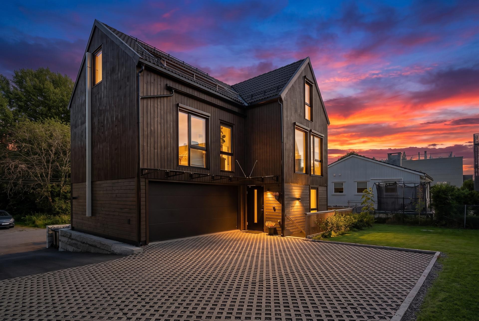 Velkommen til Kaptein Oppegaards Vei 32A. Foto: Zovenfra. Bilde nummer 1 av 3