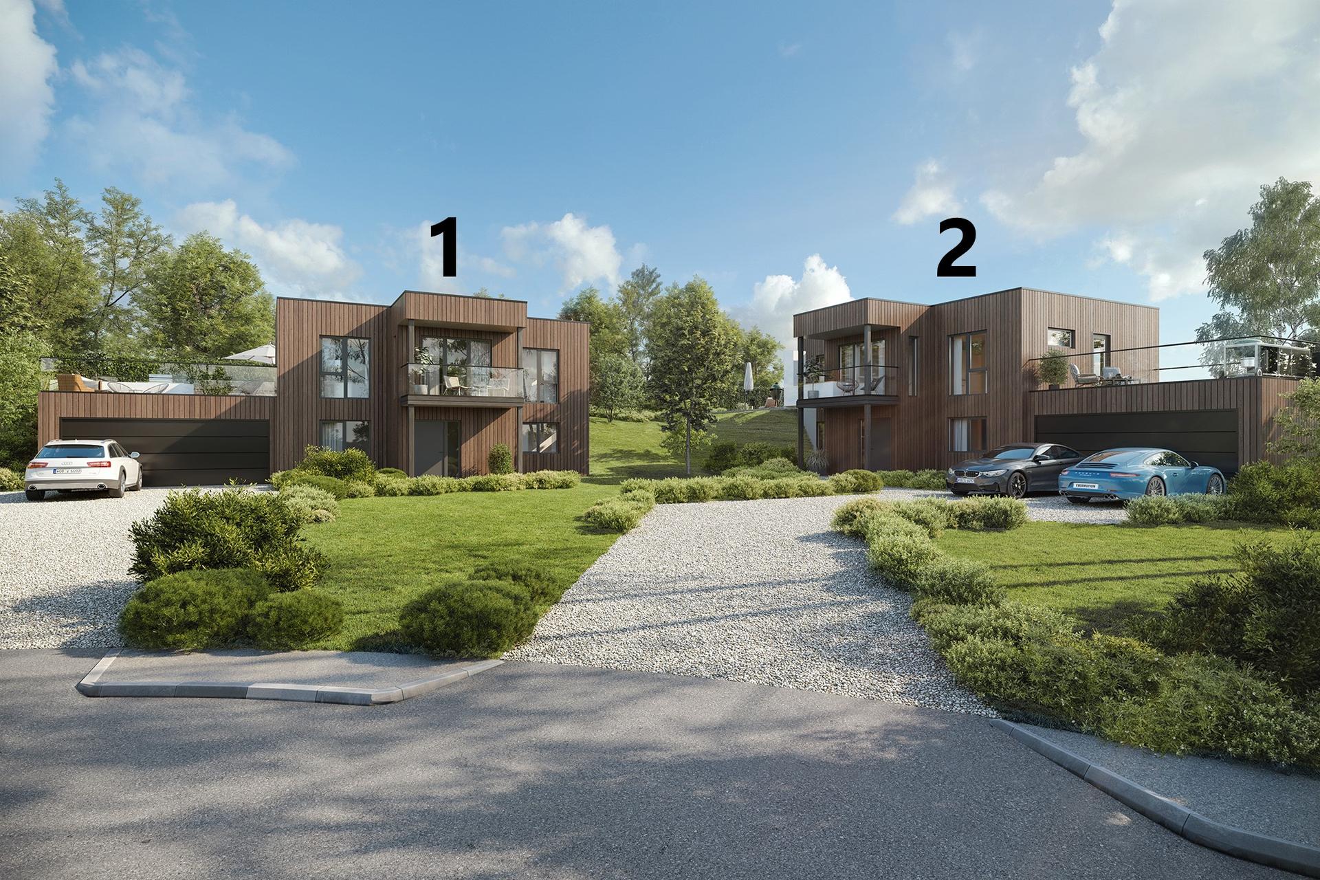 To flotte eneboliger med attraktiv beliggenhet. Bolig 1 er solgt.. Bilde nummer 2 av 3