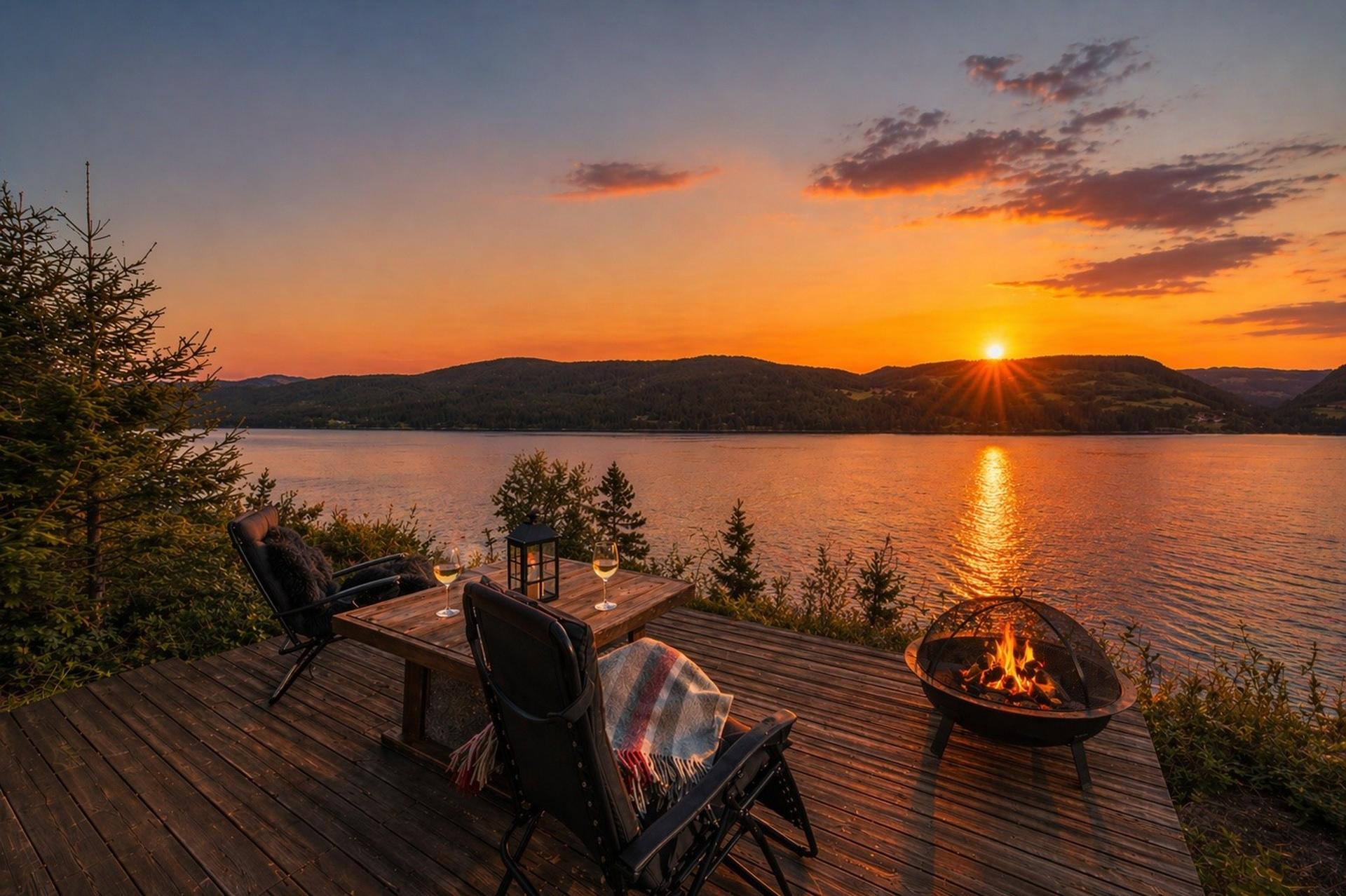 Vakker panorama mot sjøen! Eiendommen ligger rolig til i Verrasundet, bare få meter fra sjøen. Bildet er digitalt bearbeidet og ment som illustrasjon. Avvik kan forekomme.. Bilde nummer 3 av 3