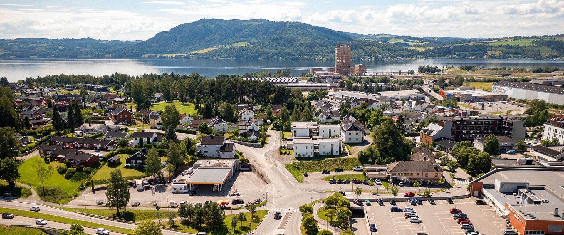 Bilde fra området rundt EiendomsMegler 1 Østlandet avd. Brumunddal