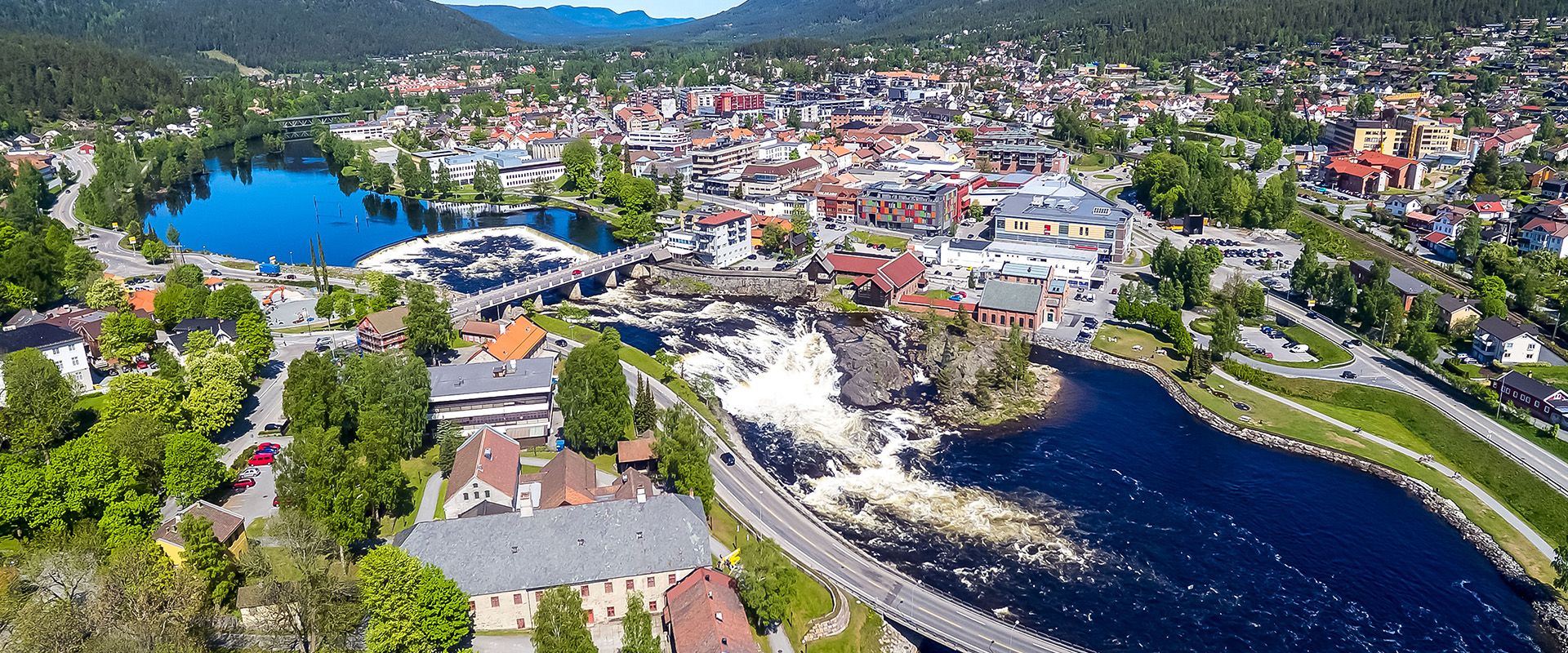 Bilde fra området rundt EiendomsMegler 1 Sør-Norge Kongsberg