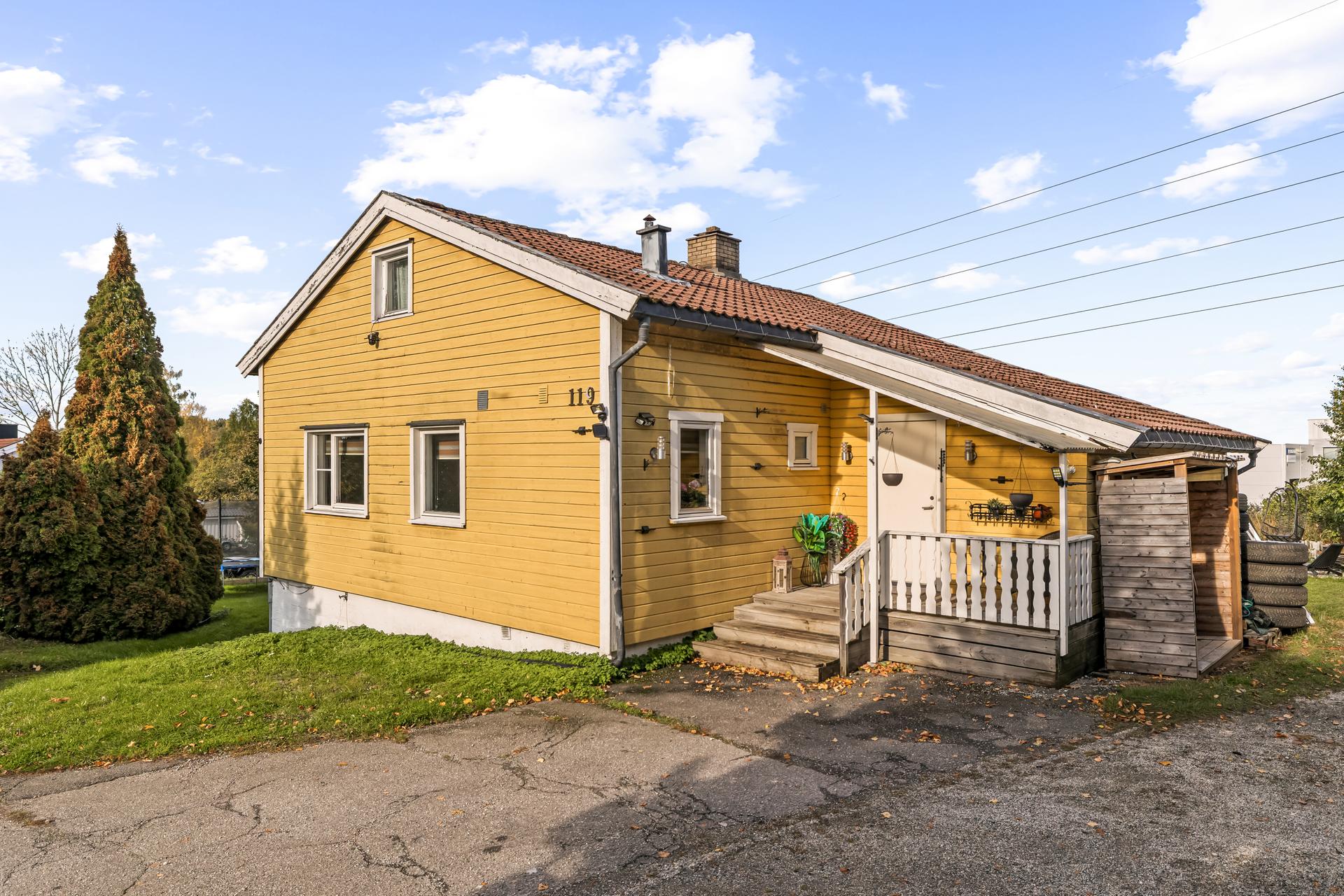 Velkommen til Nordbyveien 119! Foto: [Fotograf eller fotofirma]. Bilde nummer 1 av 3
