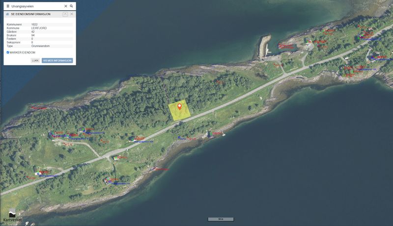 Tomt på Ulvangsøy