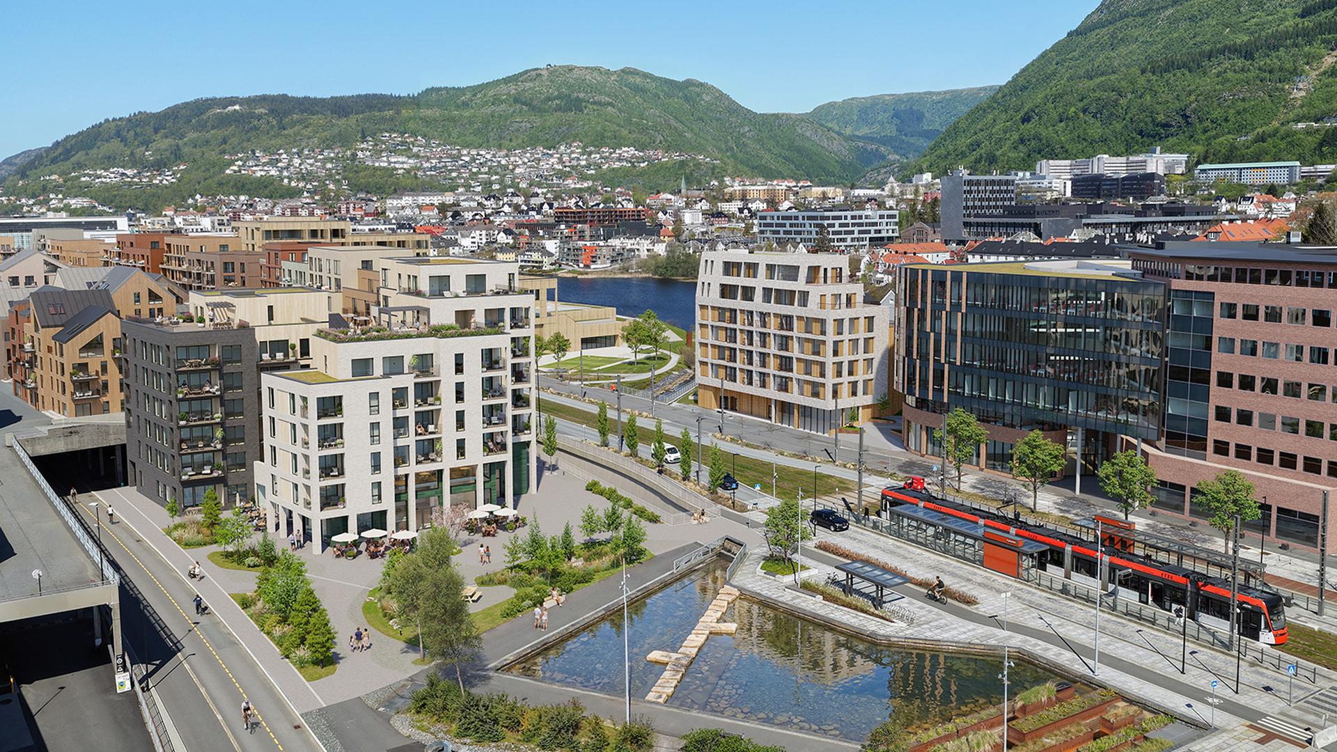 Mindebyen Torg - Oversikt. Illustrasjonsbilde, avvik vil forekomme.. Bilde nummer 3 av 3