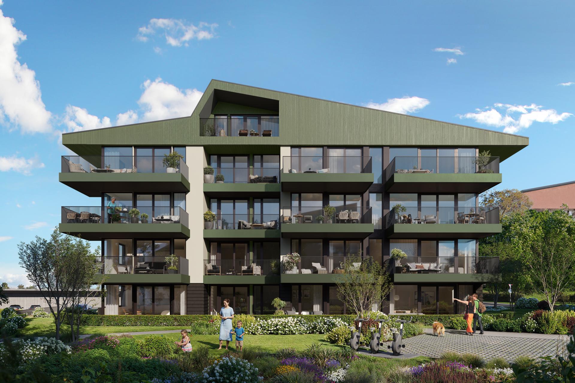 Velkommen til Peders Hage - 33 flotte leiligheter fordelt på 2 blokker. Merk at fasadeuttrykk vil avvike på ferdig bygg.. Bilde nummer 1 av 3
