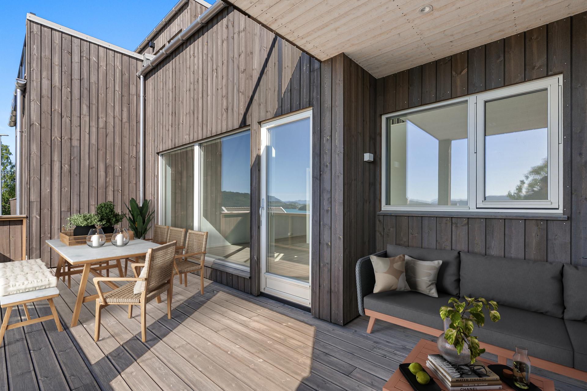 Sørvendt terrasse og altan (Digital styling). Bilde nummer 3 av 3