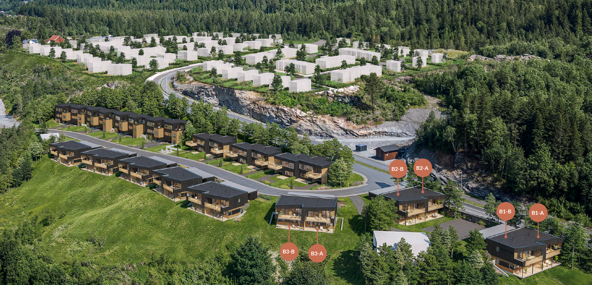Nye hus kommer for salg: B1, B2 og B3. . Bilde nummer 3 av 3