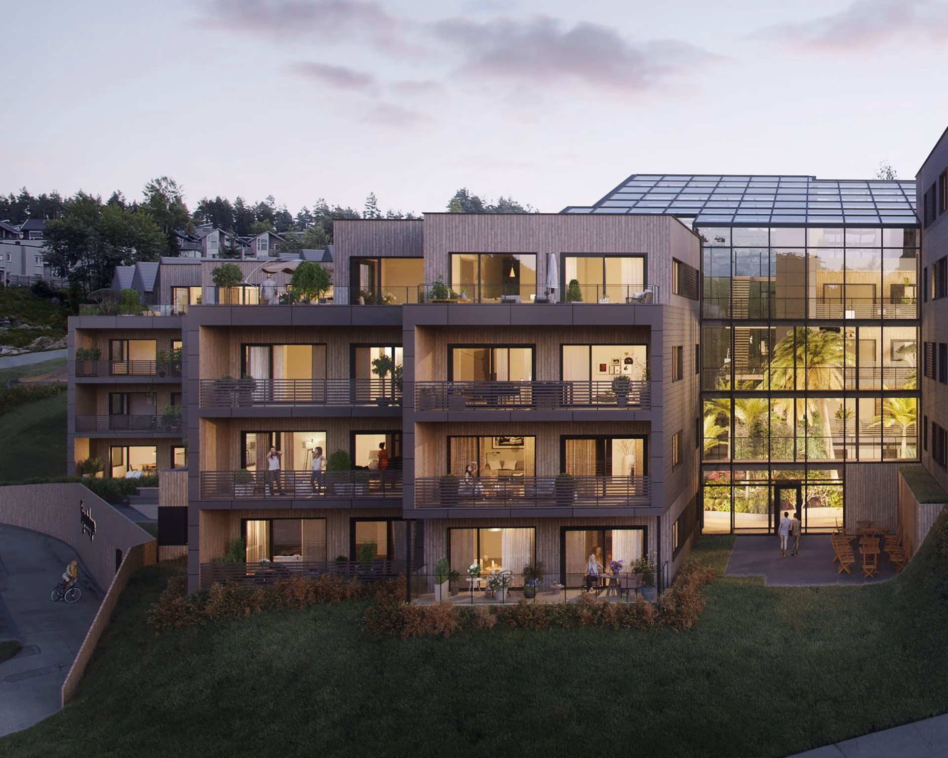 Nybygg prosjektet Signaturhagen i Kongsberg