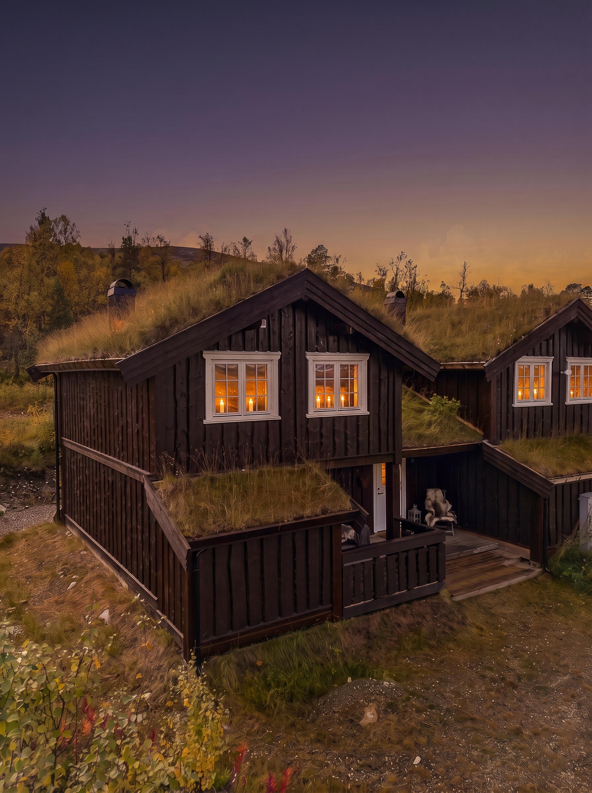 Hytta ligger i nedre del av Hummelfjell og byr på flere gode kvaliteter.. Bilde nummer 3 av 3