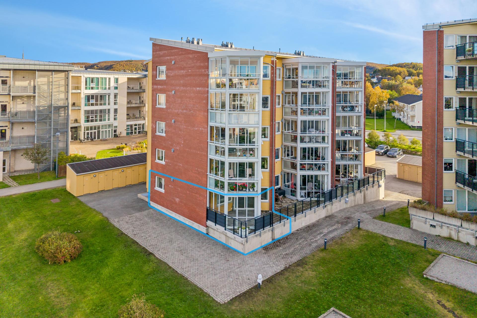 Velkommen til Thalleveien 13. Leilighet for de over 55 år. Foto: Efkt. Bilde nummer 1 av 3