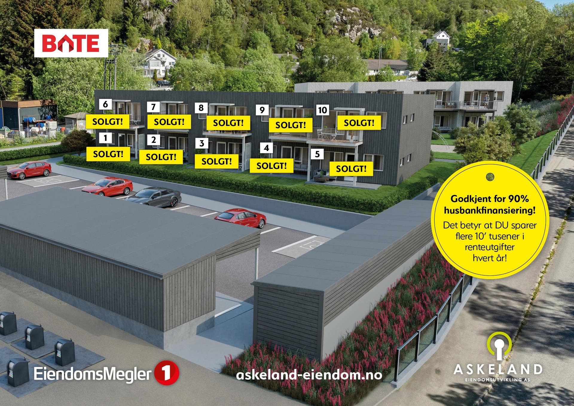Velkommen til Rundhaug - 18 prosjekterte leiligheter for salg fra Askeland eiendomsutvikling. Bilde nummer 1 av 3