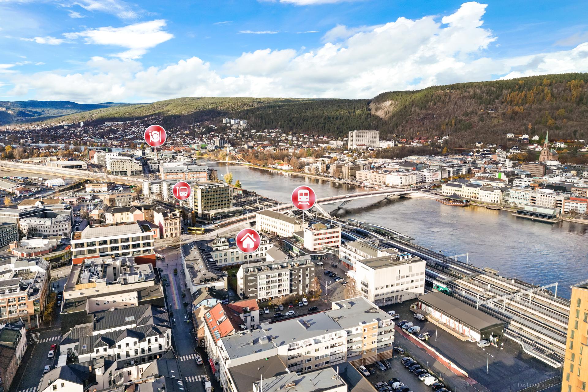 Leiligheten ligger på Strømsø og er perfekt for førstegangskjøpere, pendlere og studenter. Bilde nummer 3 av 3