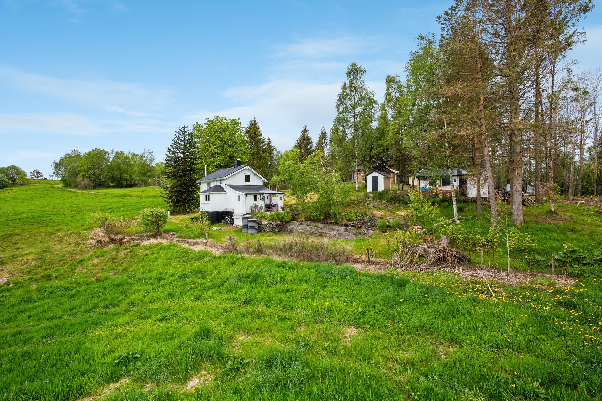 Trivelig liten enebolig på en tilbaketrukket og skjermet tomt. . Bilde nummer 2 av 3