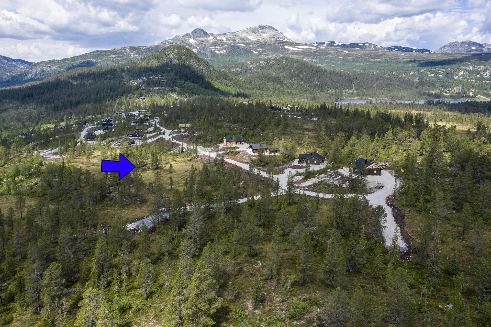 Flott og tilnærmet flat høyfjells tomt på solsiden av Gaustatoppen. Solrik beliggenhet med flott utsikt i fantastisk terreng.. Bilde nummer 2 av 3