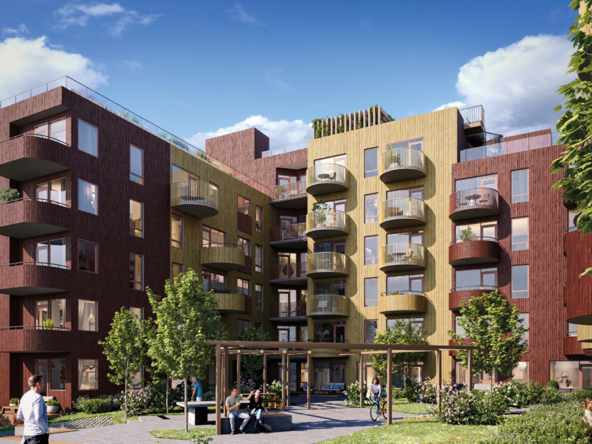 Urbania Nardo består av tre bygg med splitter nye leiligheter. På innsiden venter moderne, lettstelte leiligheter med god planløsning. 
Leilighetene varierer i størrelse – fra arealeffektive 1-roms til større 4-romsleiligheter på ca. 80 kvadratmeter. Illustrasjon, avvik vil forekomme. . Bilde nummer 3 av 3