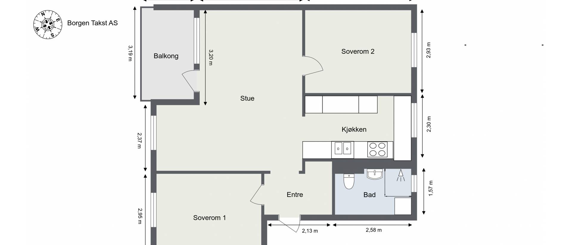 Leilighet – Oslo, Borrebekken, Bjerke - Bilde 4
