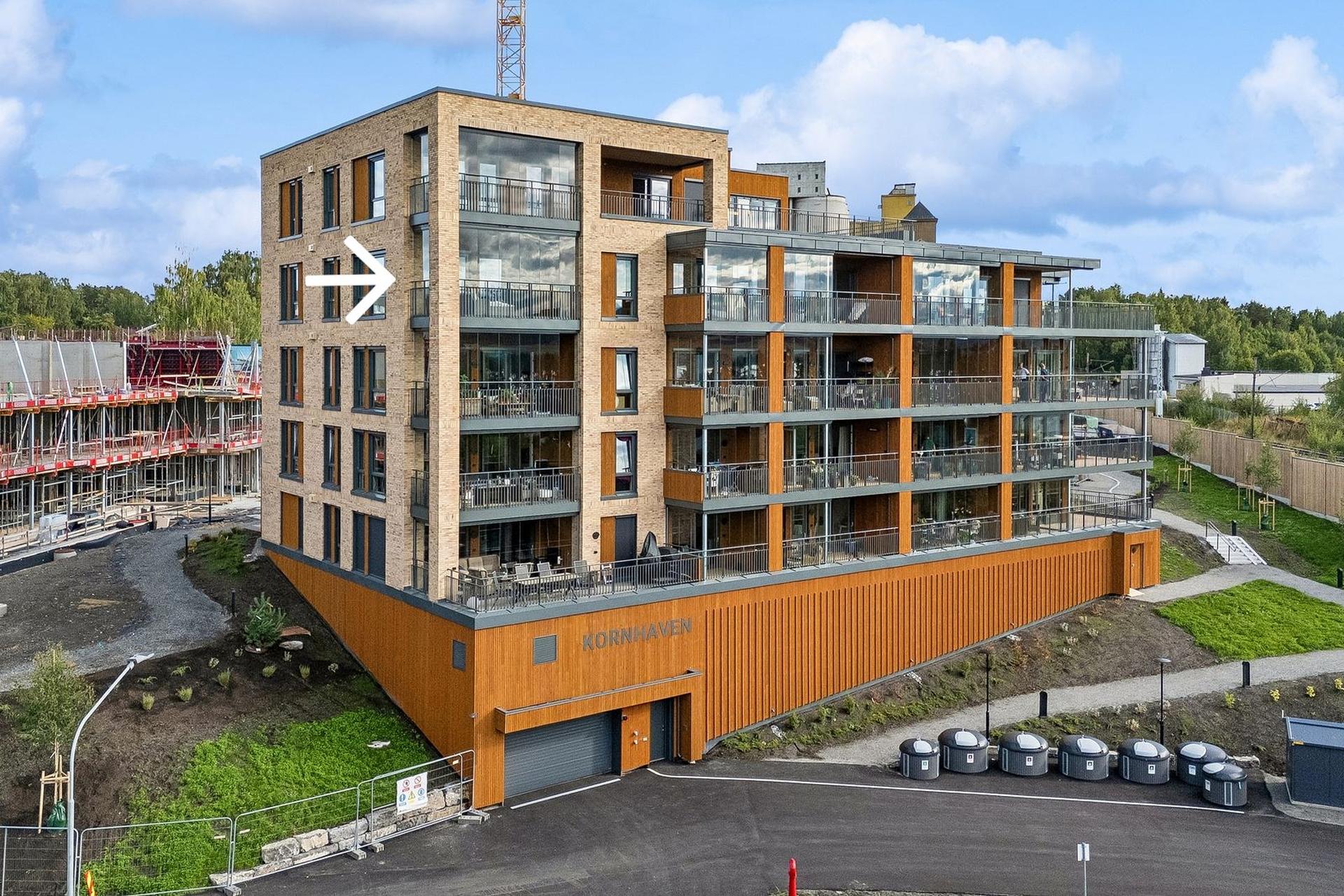 Velkommen til Kornhaven og denne flotte hjørneleiligheten i 4. etasje!. Bilde nummer 1 av 3