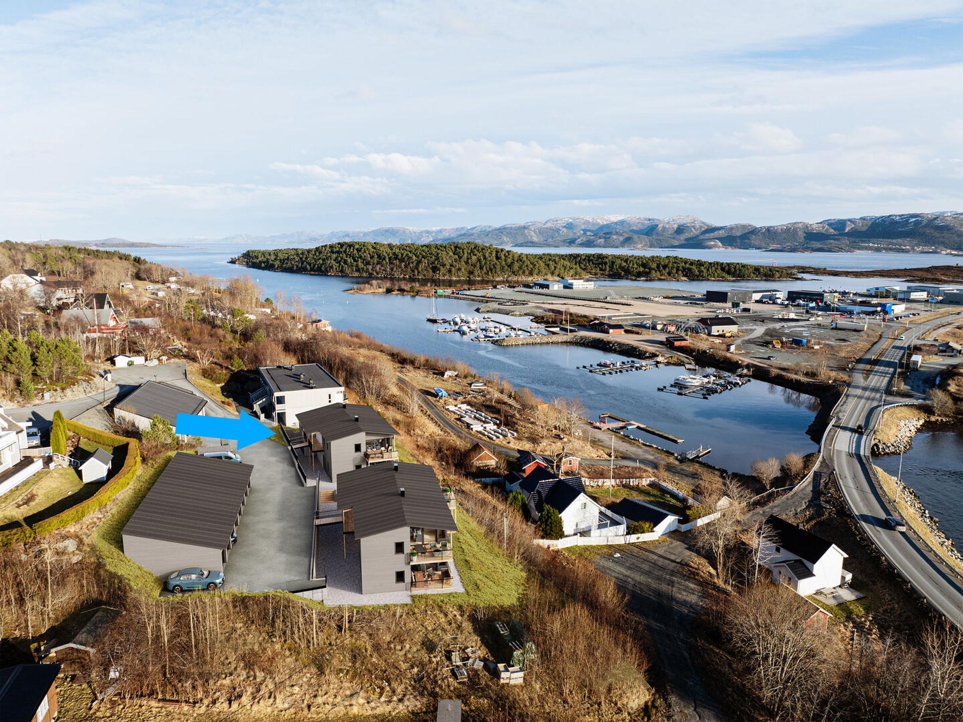 Velkommen til Sandstad Sjøside og 4 prosjekterte leiligheter på Sandstad. Bilde nummer 1 av 3