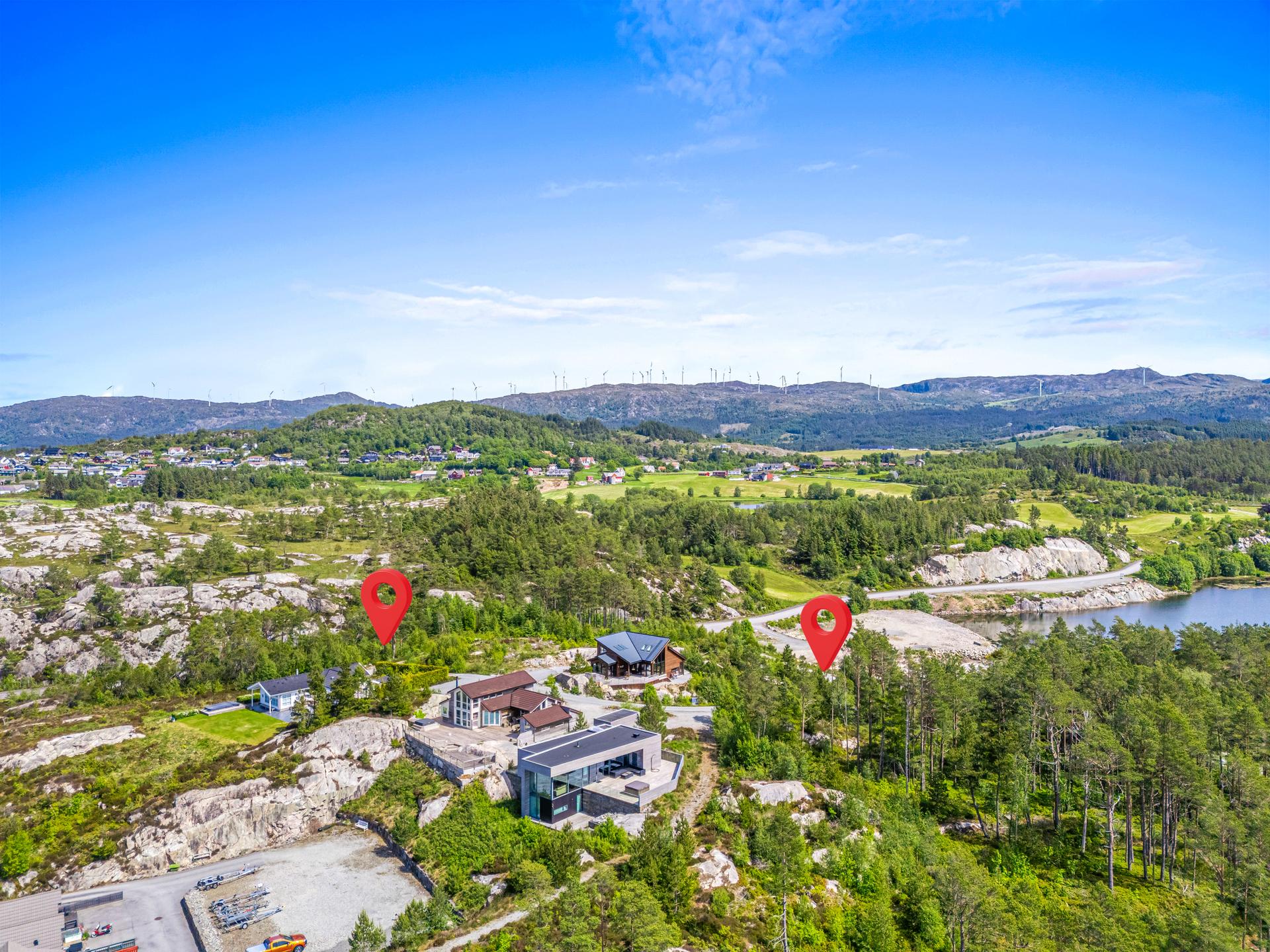 Dronefoto over Drageidklubben. Bilde nummer 3 av 3