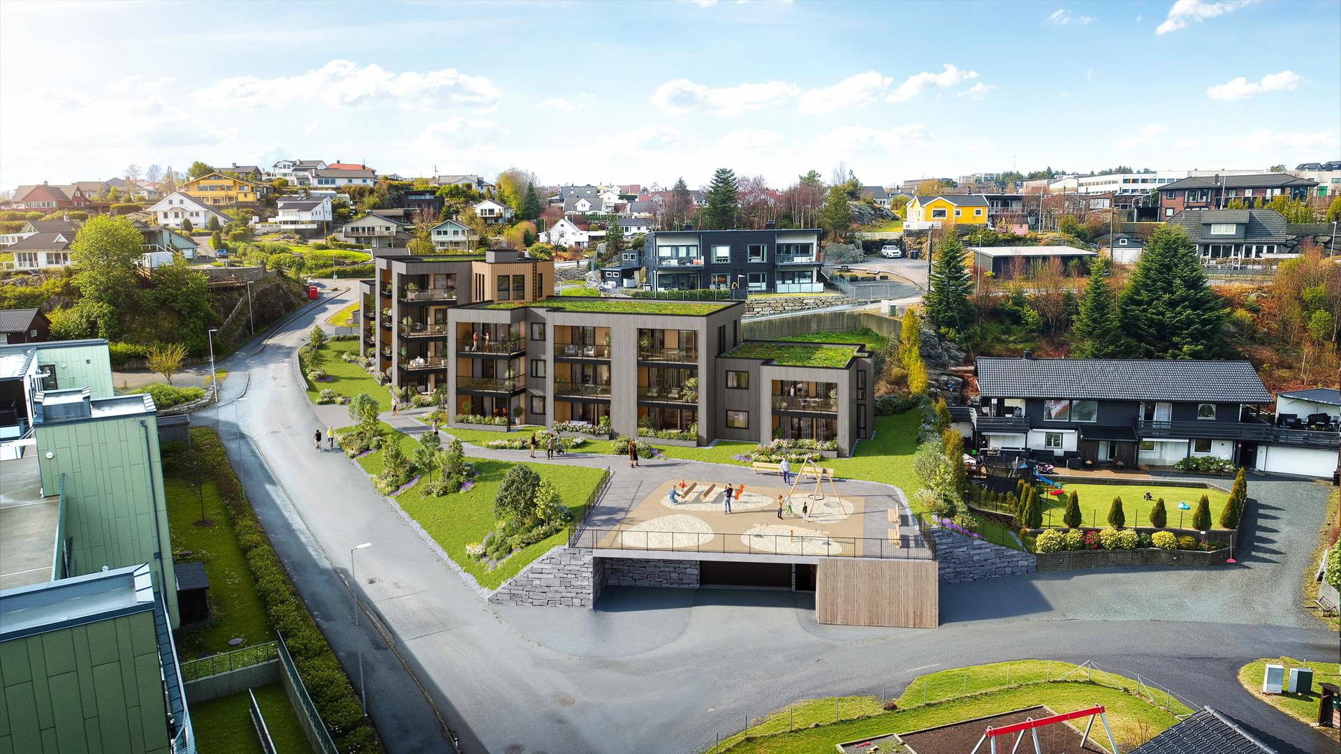 Dette er et nydelig prosjekt hvor Straume Mesterbygg skal bygge 20 flotte leiligheter! . Bilde nummer 1 av 3