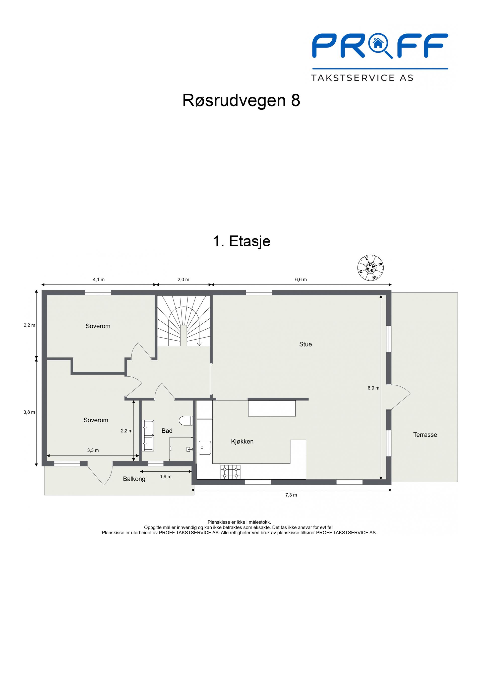 Plantegning - 1. etasje.. Bilde nummer 2 av 3