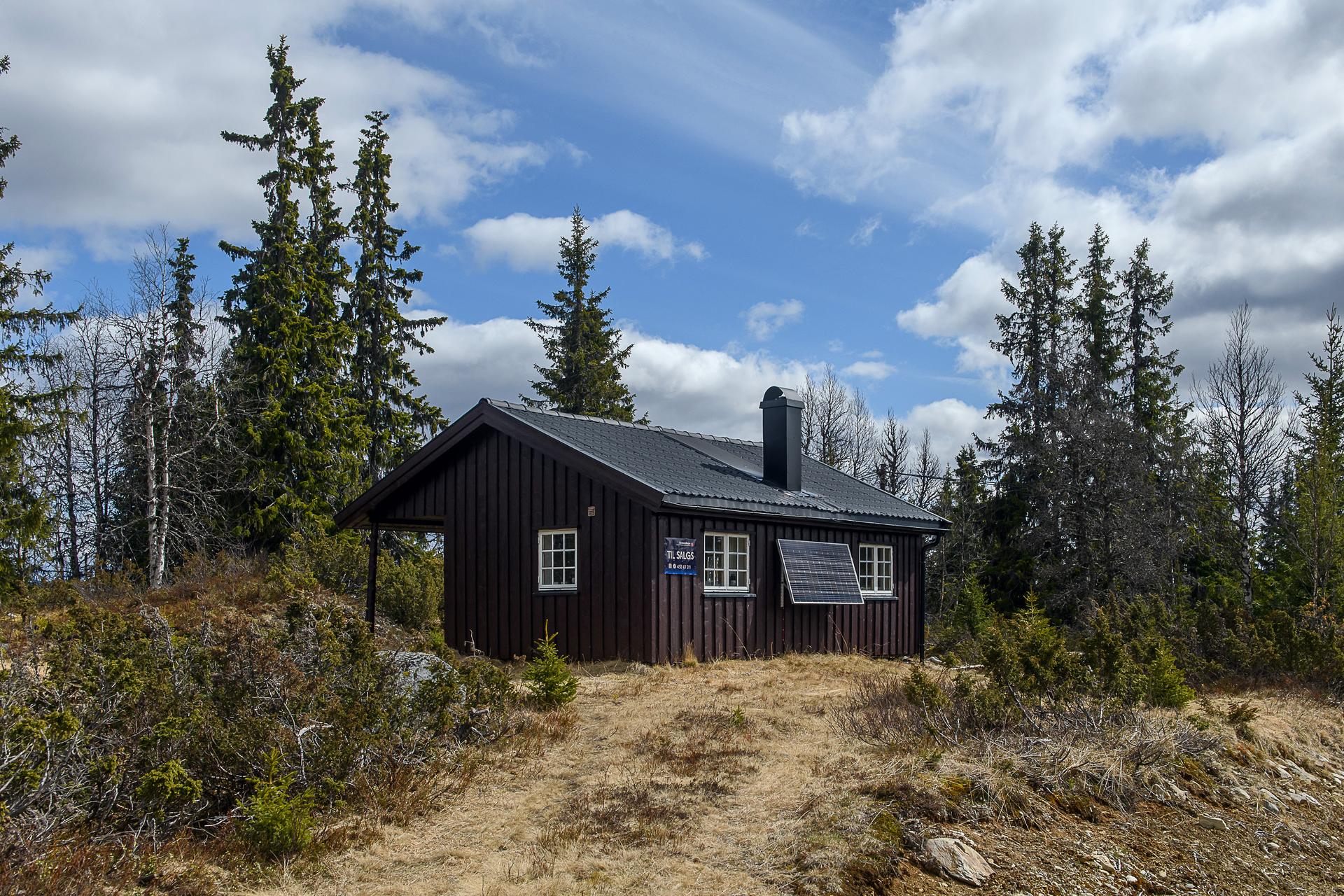 Det er mulig å kjøre bil opp til hytteveggen på sommerstid. . Bilde nummer 2 av 3