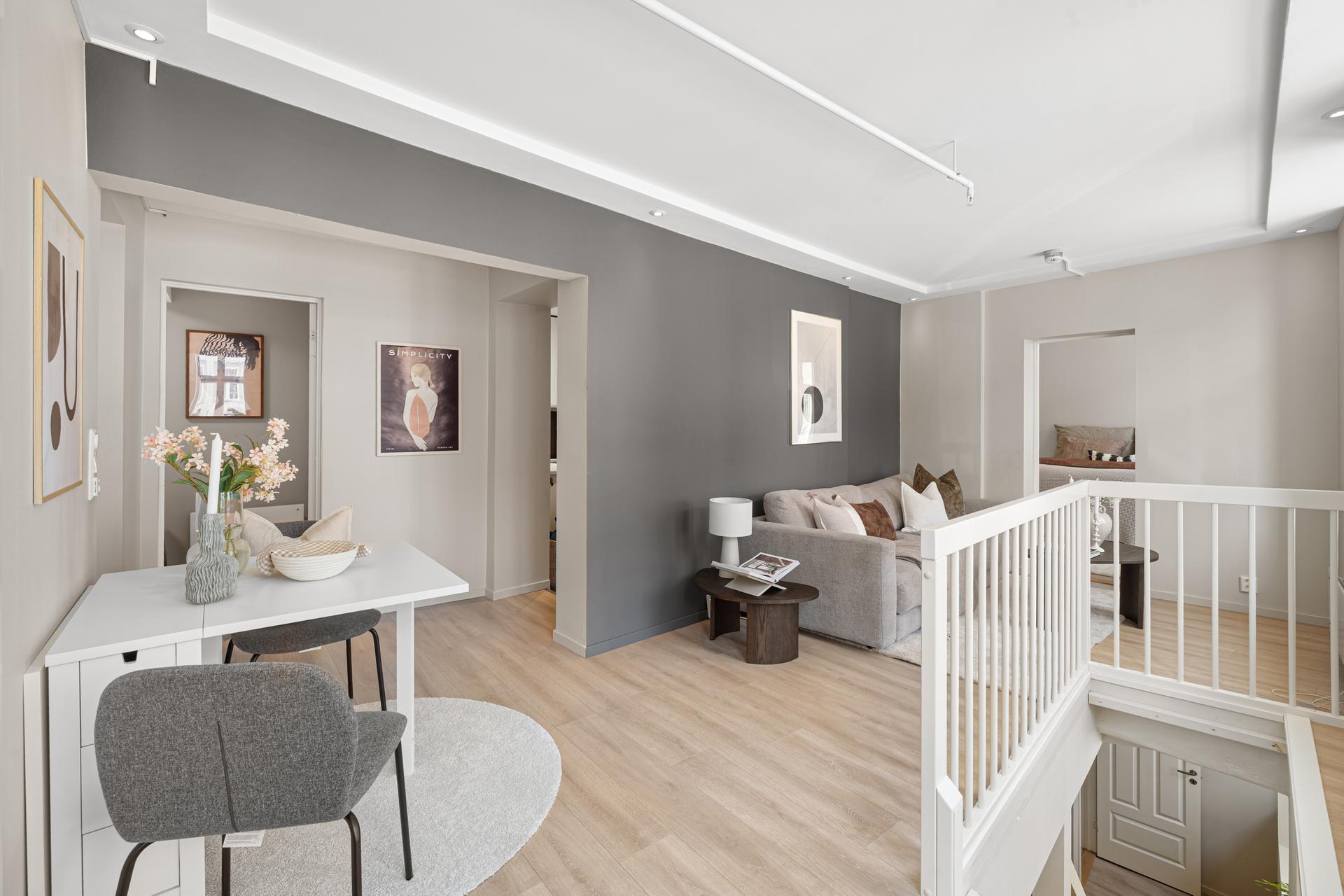 EiendomsMegler 1 ved Markus Tangvik har gleden av å presentere en lekker leilighet i Dronningens gate 62. FOTO: Krokstad&Nervik AS. Bilde nummer 1 av 3