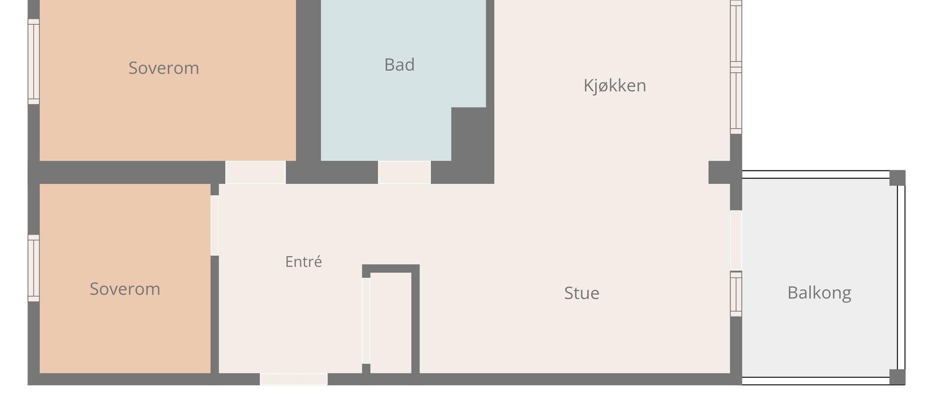 Leilighet – Bodø, Fenes - Bilde 3