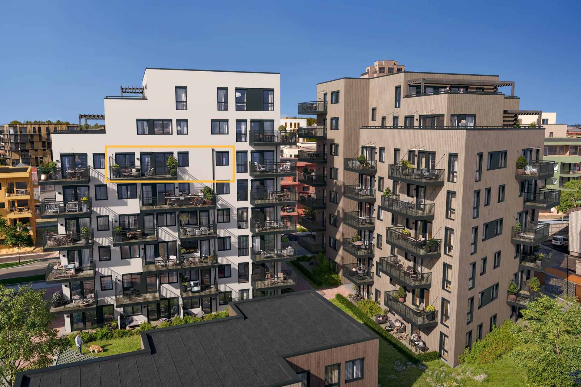 Velkommen til Lillebytunet Bygg C og D! Splitter nye og moderne leiligheter med sentral beliggenhet på Lilleby! llustrasjon, avvik kan forekomme.. Bilde nummer 2 av 3