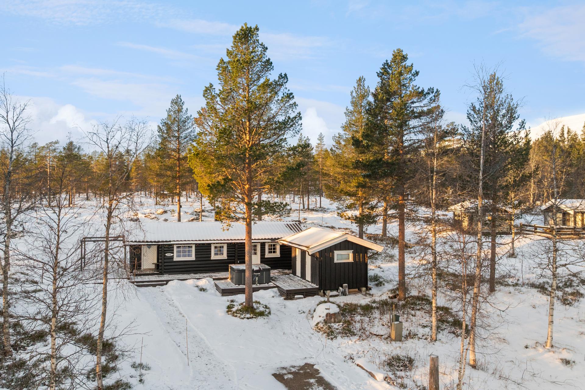 Velkommen til Trysilfjell Hytteområde 128! 
Fotograf Johan Anderson. Bilde nummer 1 av 3