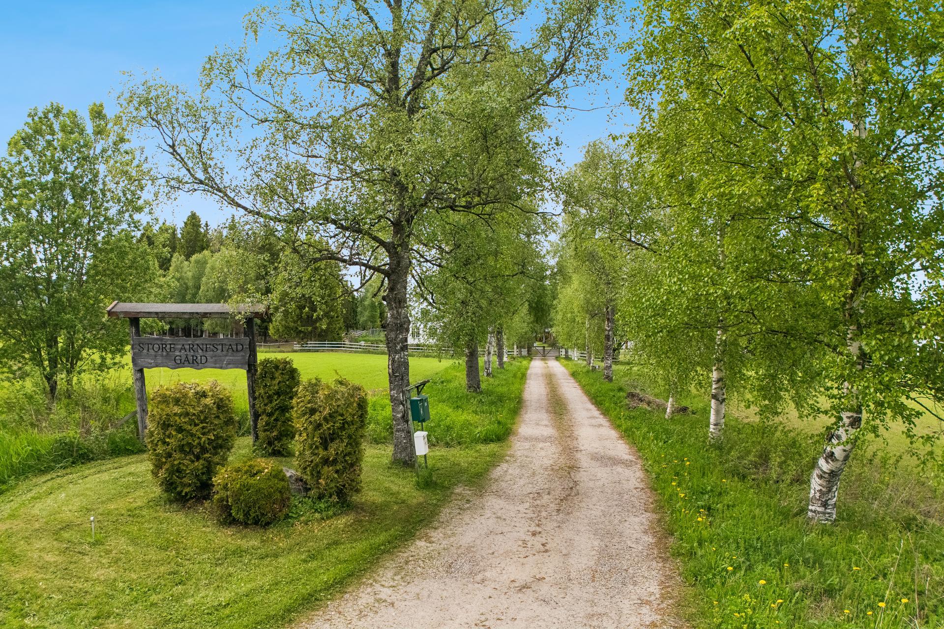 Store Arnestad Gård er et innholdsrikt gårdstun med tre bolighus, driftsbygning, stabbur og utleiehytte.. Bilde nummer 2 av 3