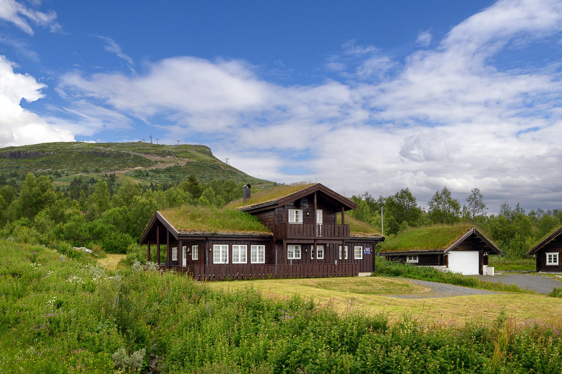En moderne og innholdsrik fritidsbolig fra 2012, plassert i et attraktivt hytteområde på Skeikampen.. Bilde nummer 2 av 3