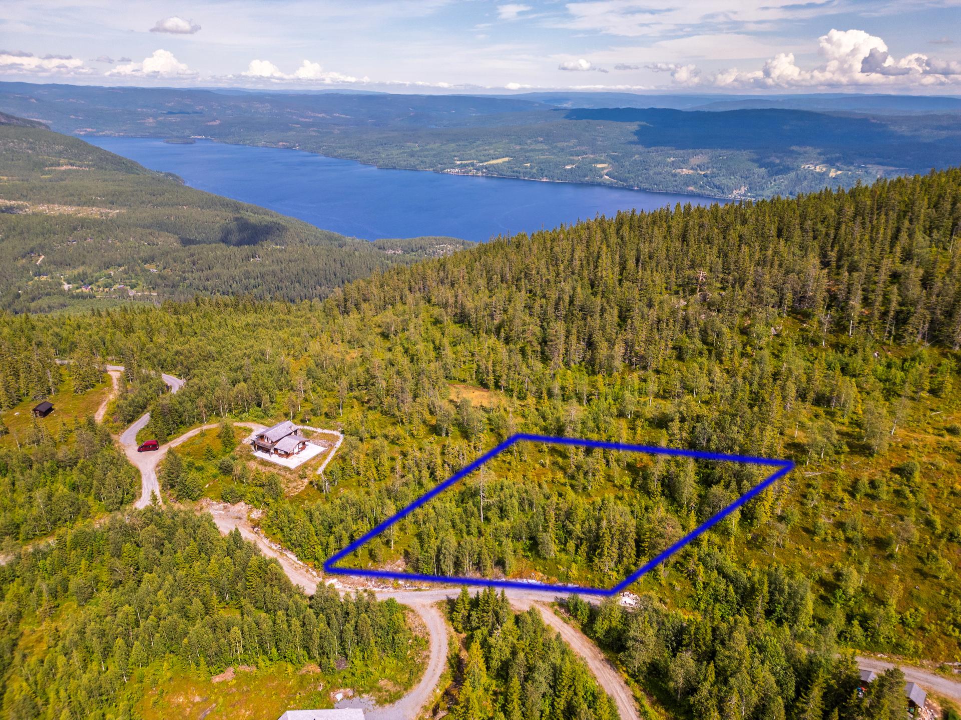 Velkommen til Blåbærhaugen 84! Illustrert tomtegrense, avvik må påregnes. Foto: Normann Foto AS v/Morten Normann Larsen. . Bilde nummer 1 av 3