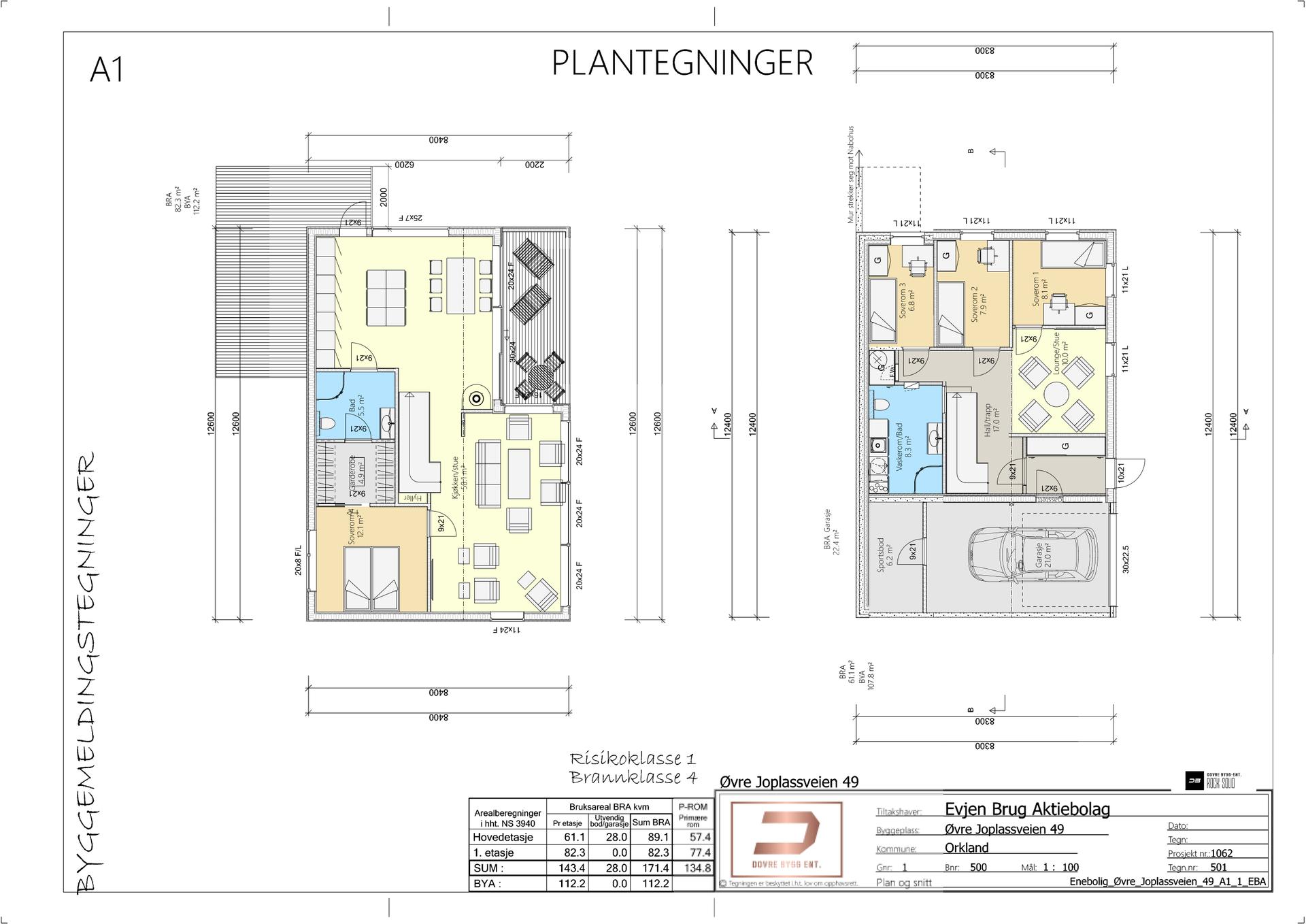 Plantegning A1. Bilde nummer 3 av 3